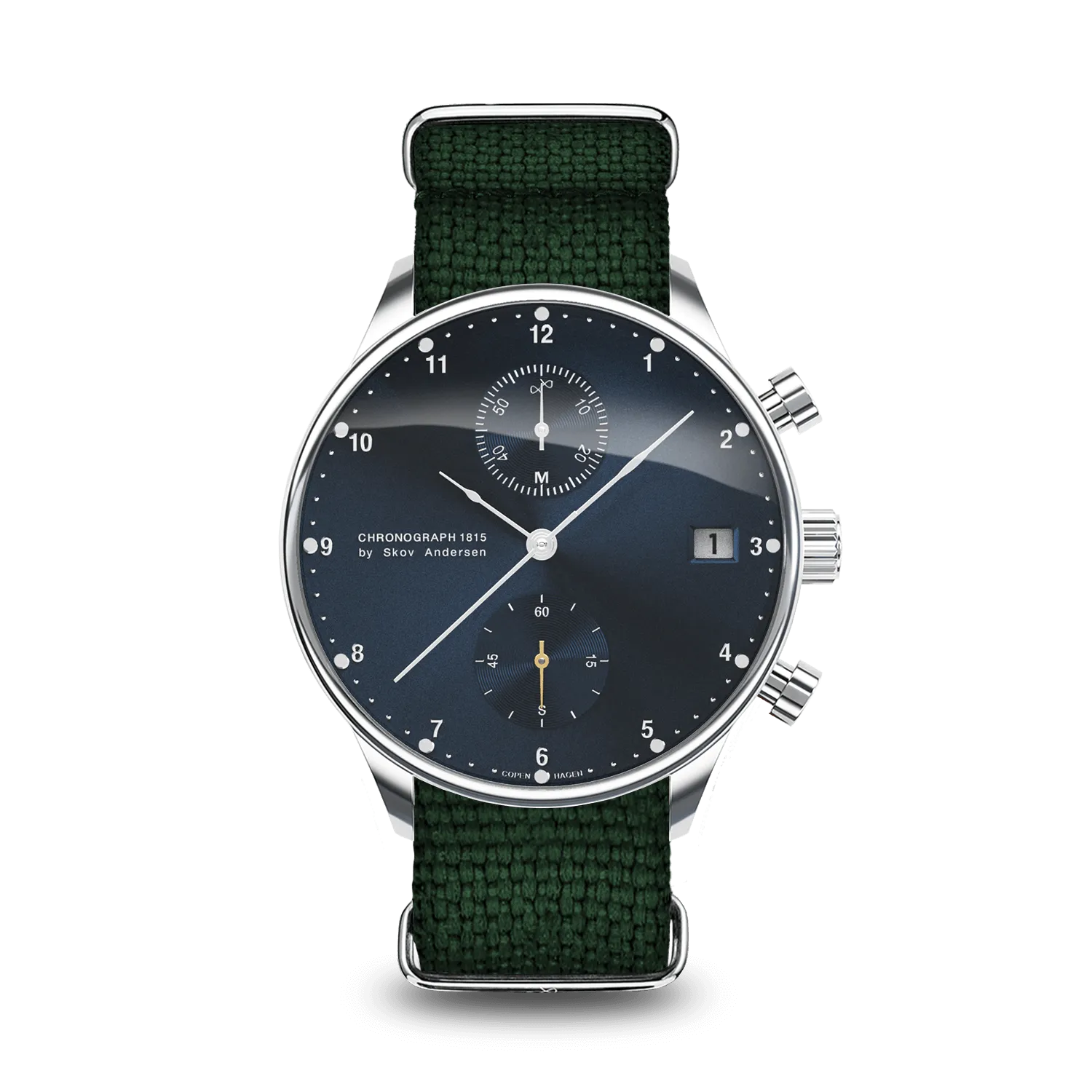 1815 Chronograph, Steel / Blue Sunray