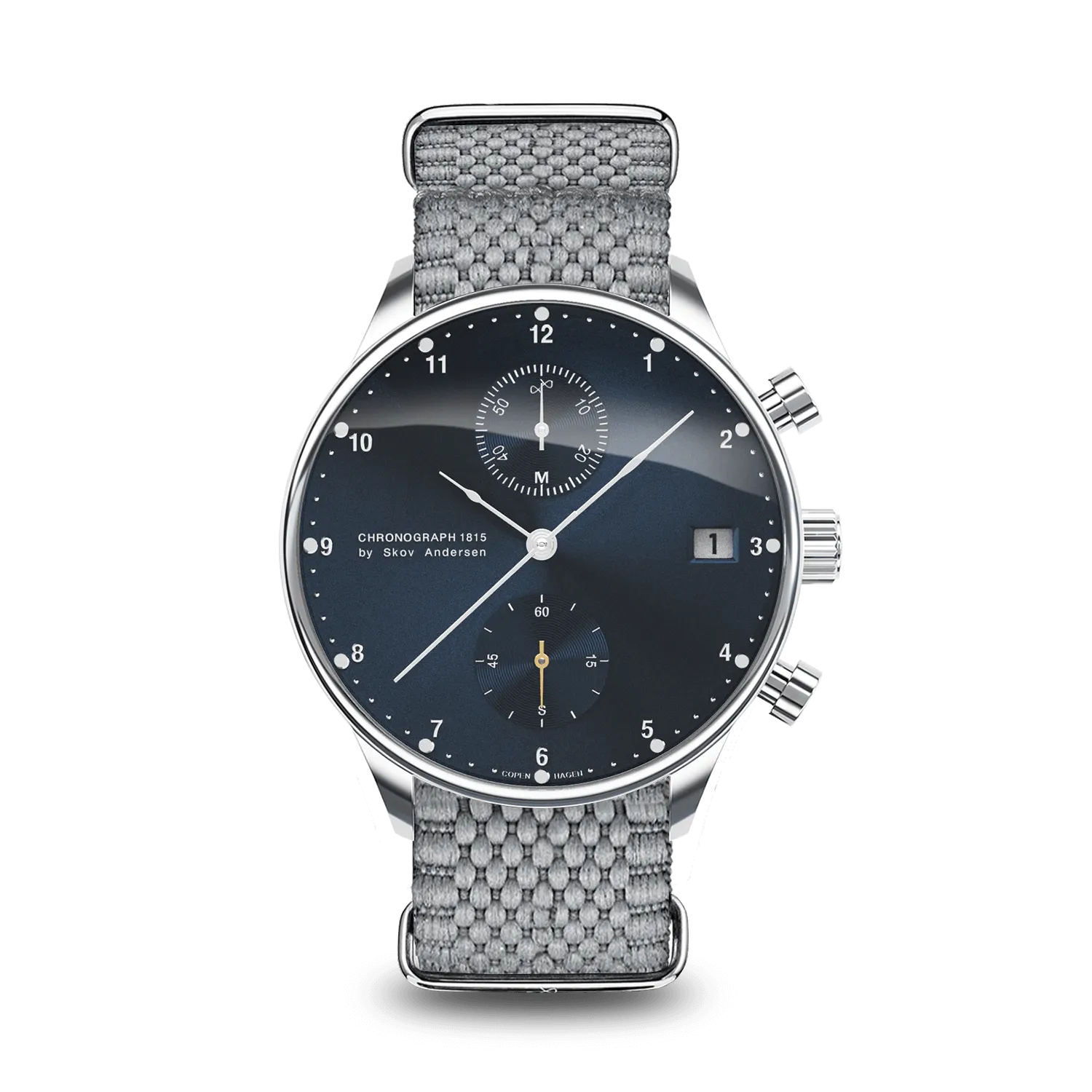 1815 Chronograph, Steel / Blue Sunray