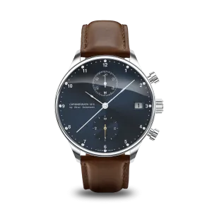 1815 Chronograph, Steel / Blue Sunray