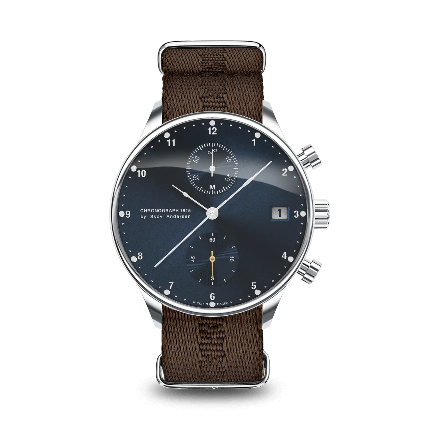 1815 Chronograph, Steel / Blue Sunray