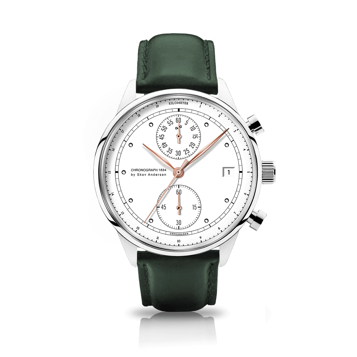 1834 Chronograph. Steel / White