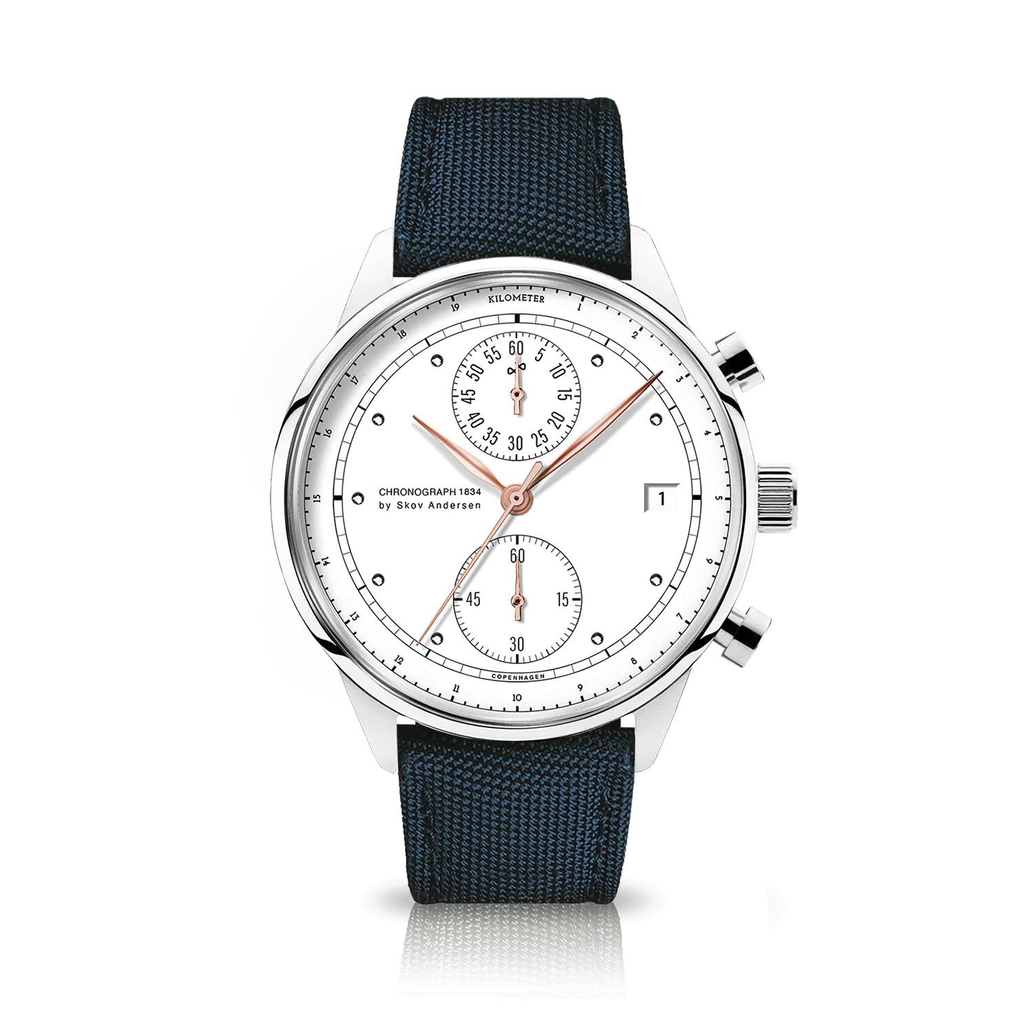 1834 Chronograph. Steel / White