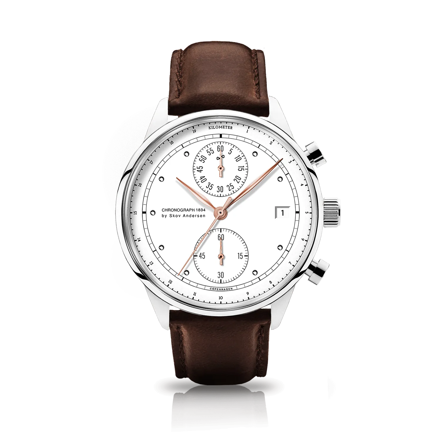 1834 Chronograph. Steel / White