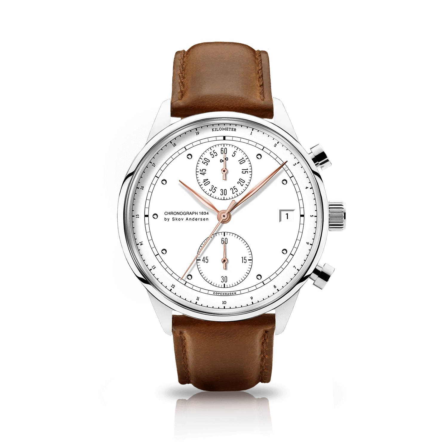 1834 Chronograph. Steel / White