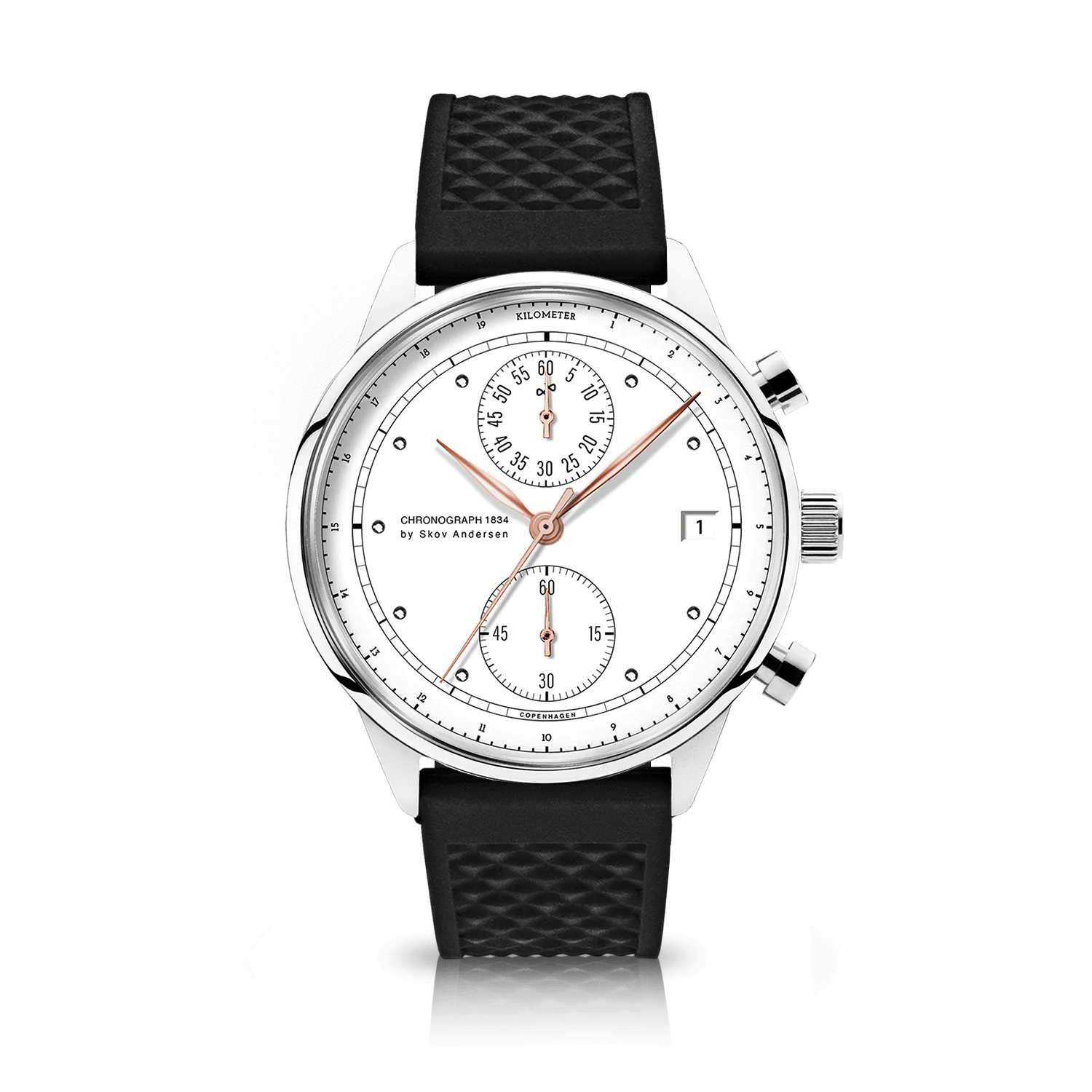 1834 Chronograph. Steel / White