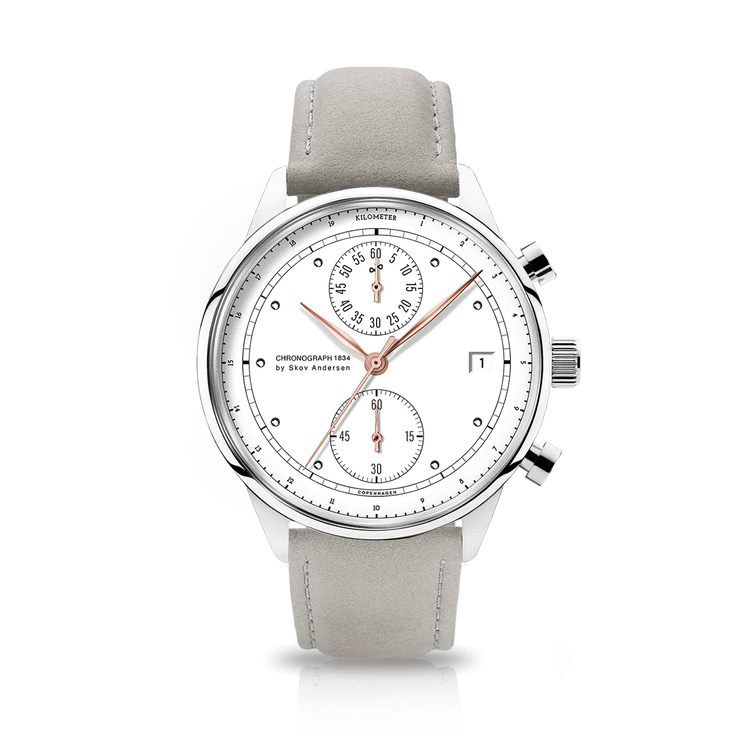 1834 Chronograph. Steel / White