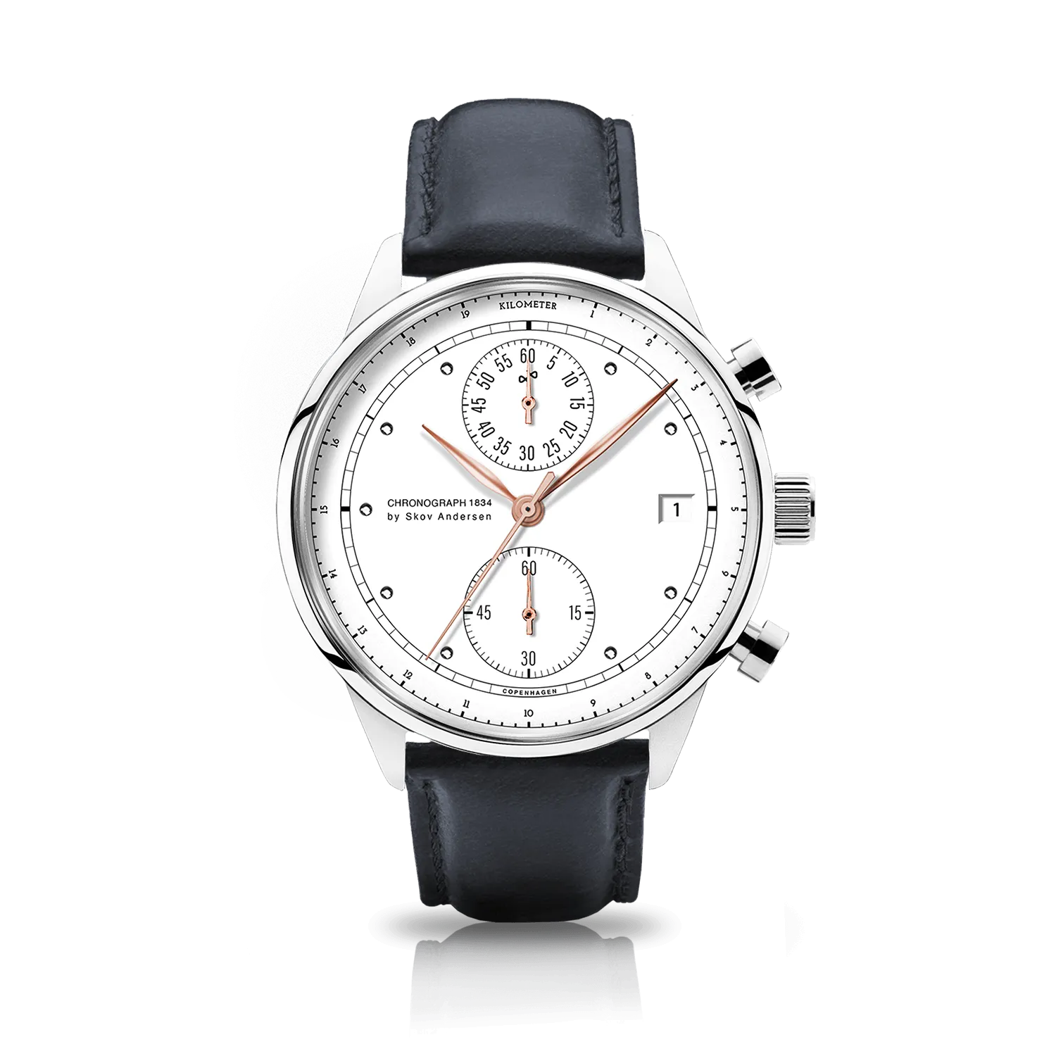 1834 Chronograph. Steel / White