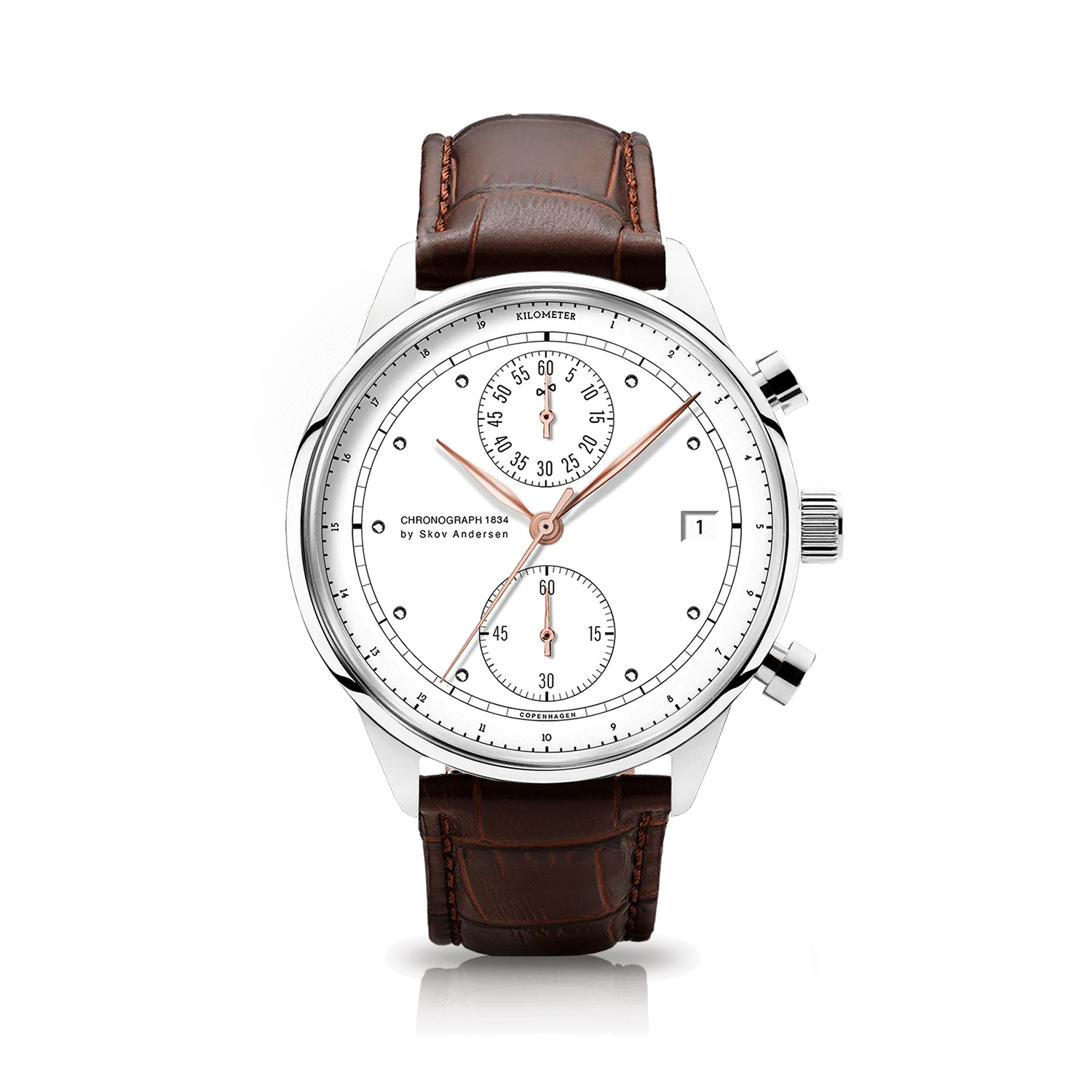 1834 Chronograph. Steel / White