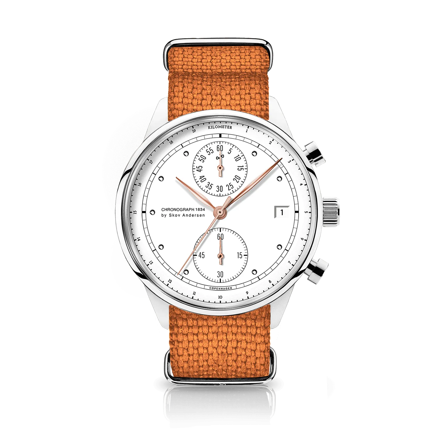 1834 Chronograph. Steel / White