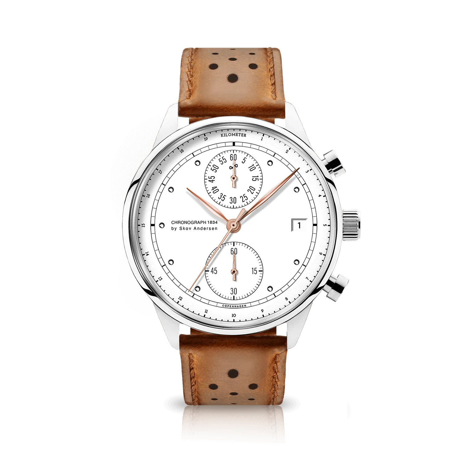 1834 Chronograph. Steel / White