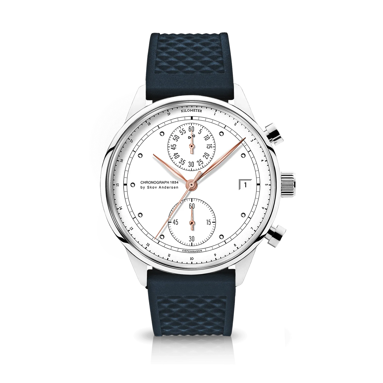 1834 Chronograph. Steel / White