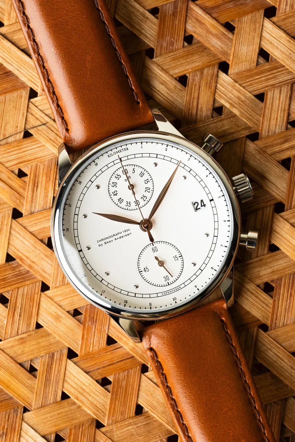 1834 Chronograph. Steel / White