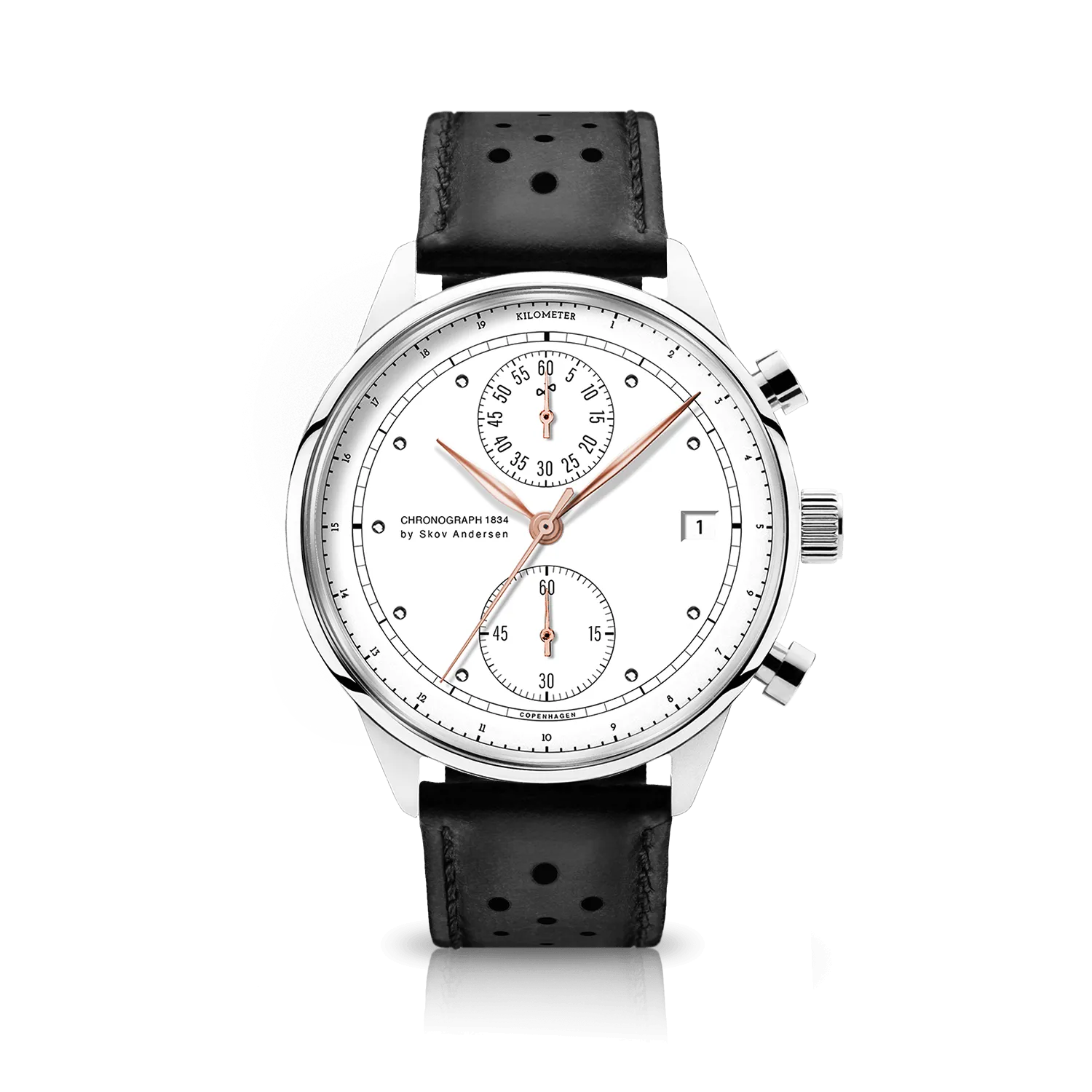 1834 Chronograph. Steel / White