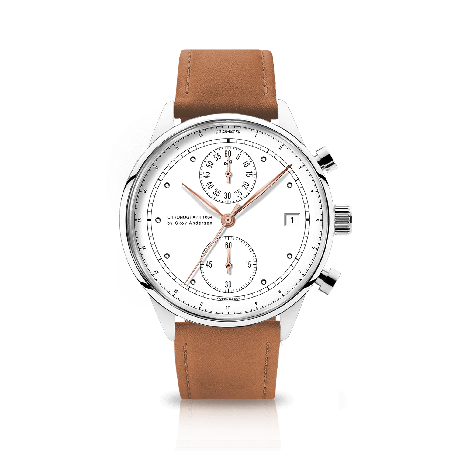 1834 Chronograph. Steel / White