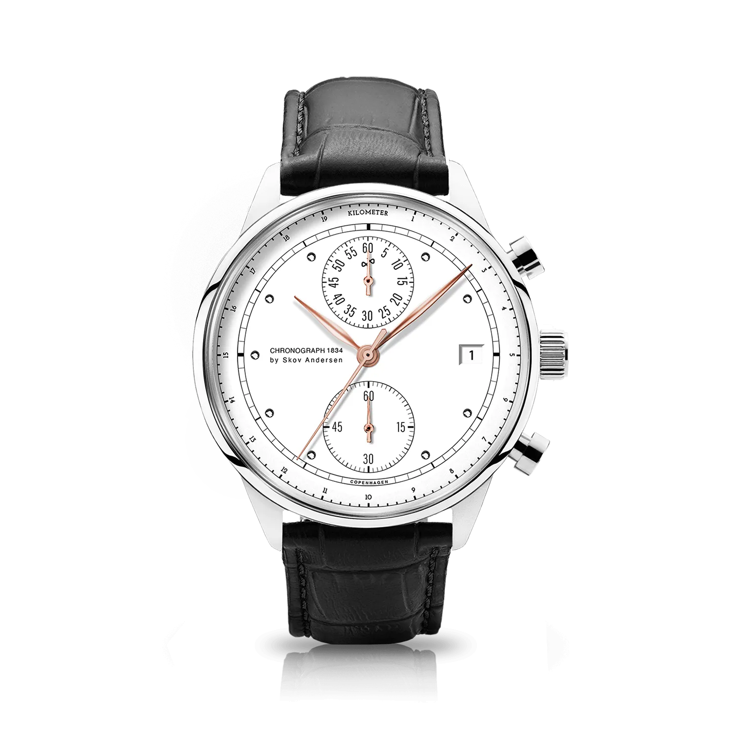 1834 Chronograph. Steel / White