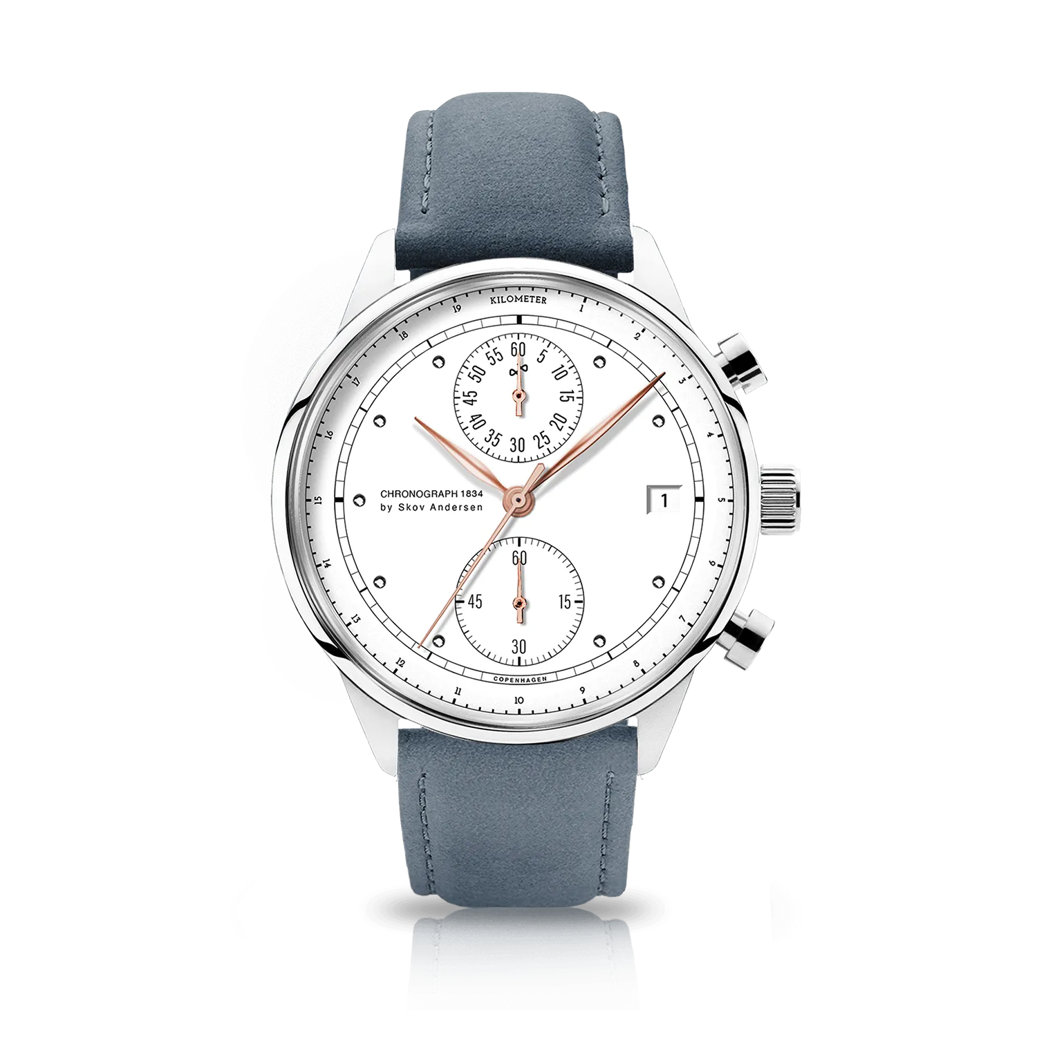 1834 Chronograph. Steel / White