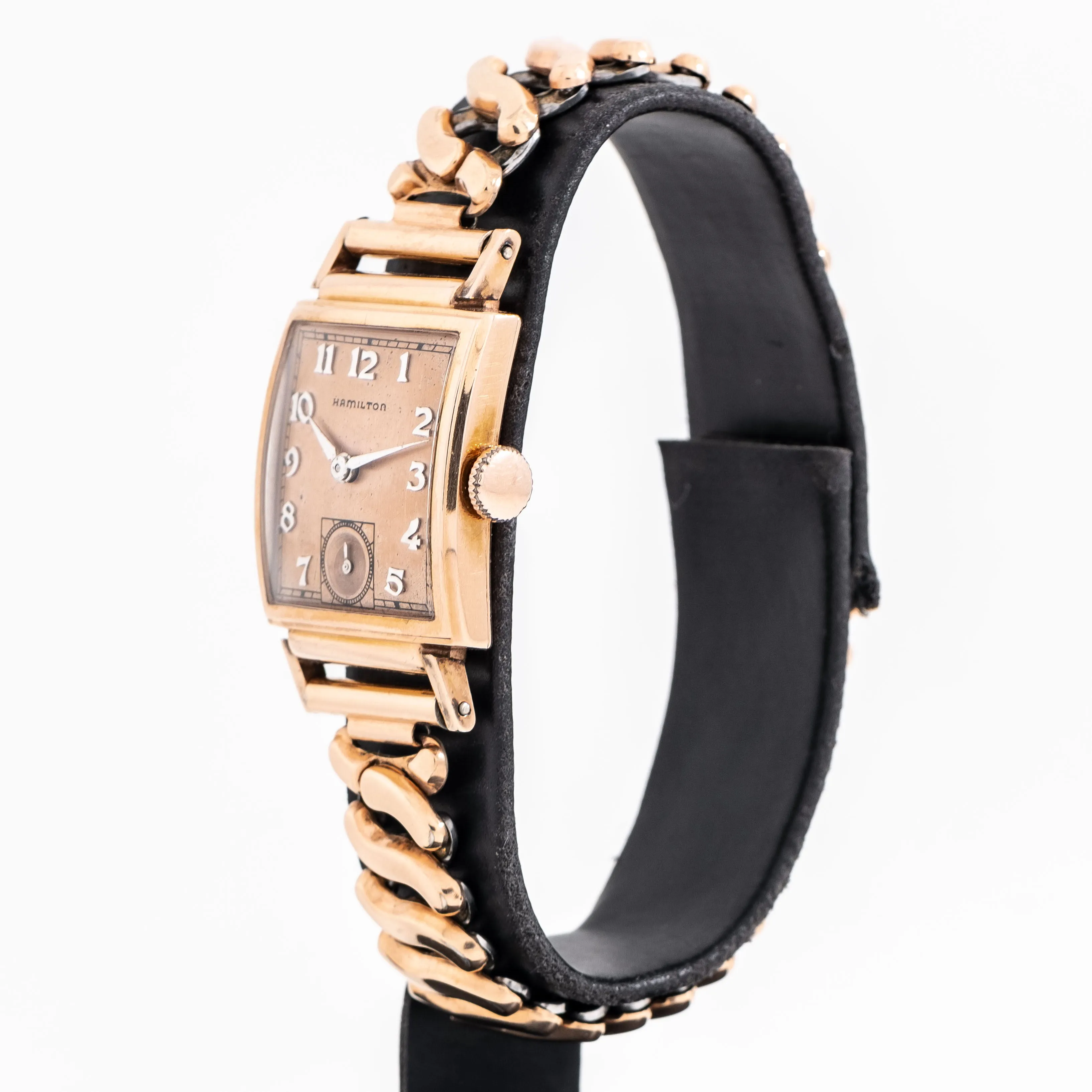 1940 Vintage Hamilton "Ross" 14k Rose Gold Filled Watch (# 15292)