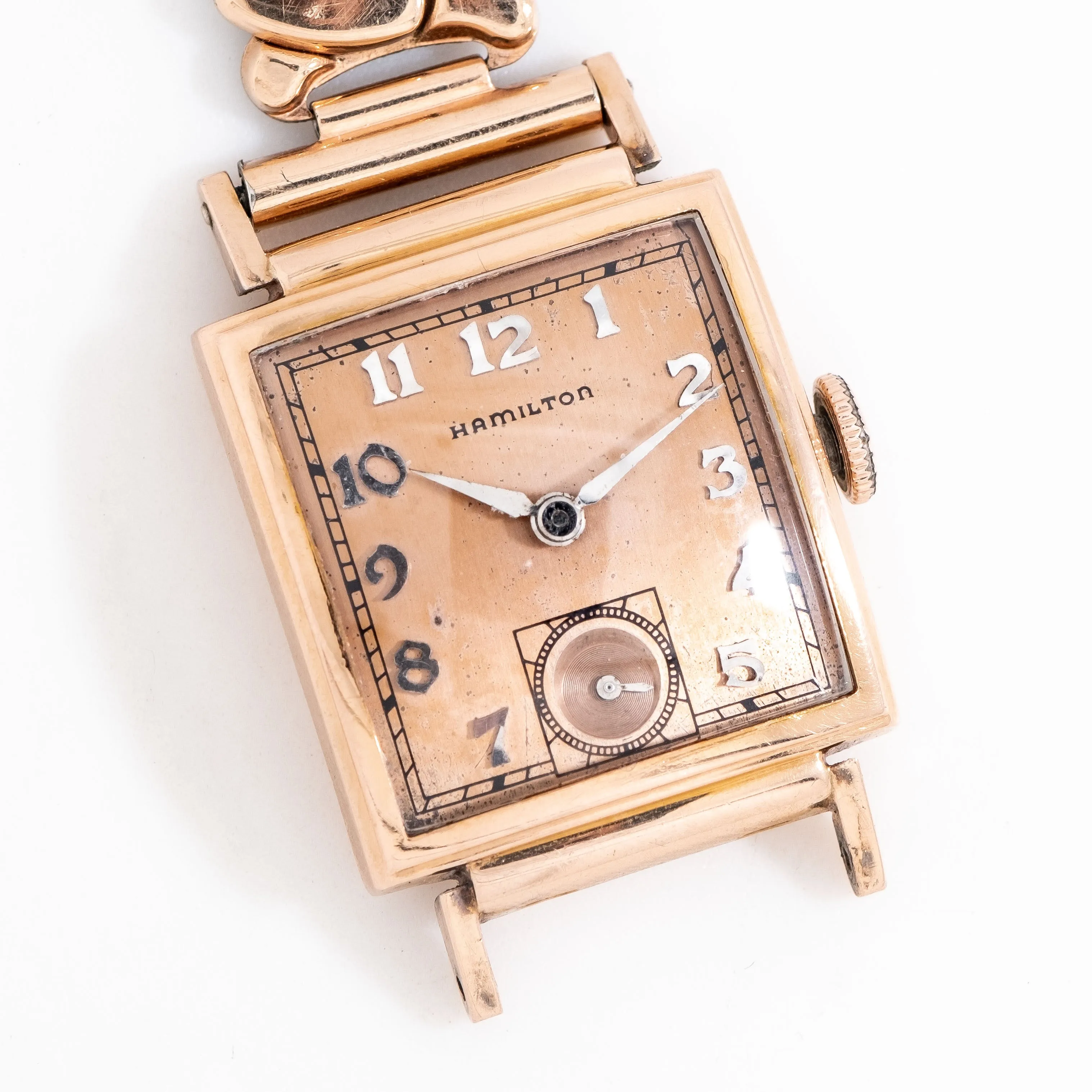 1940 Vintage Hamilton "Ross" 14k Rose Gold Filled Watch (# 15292)