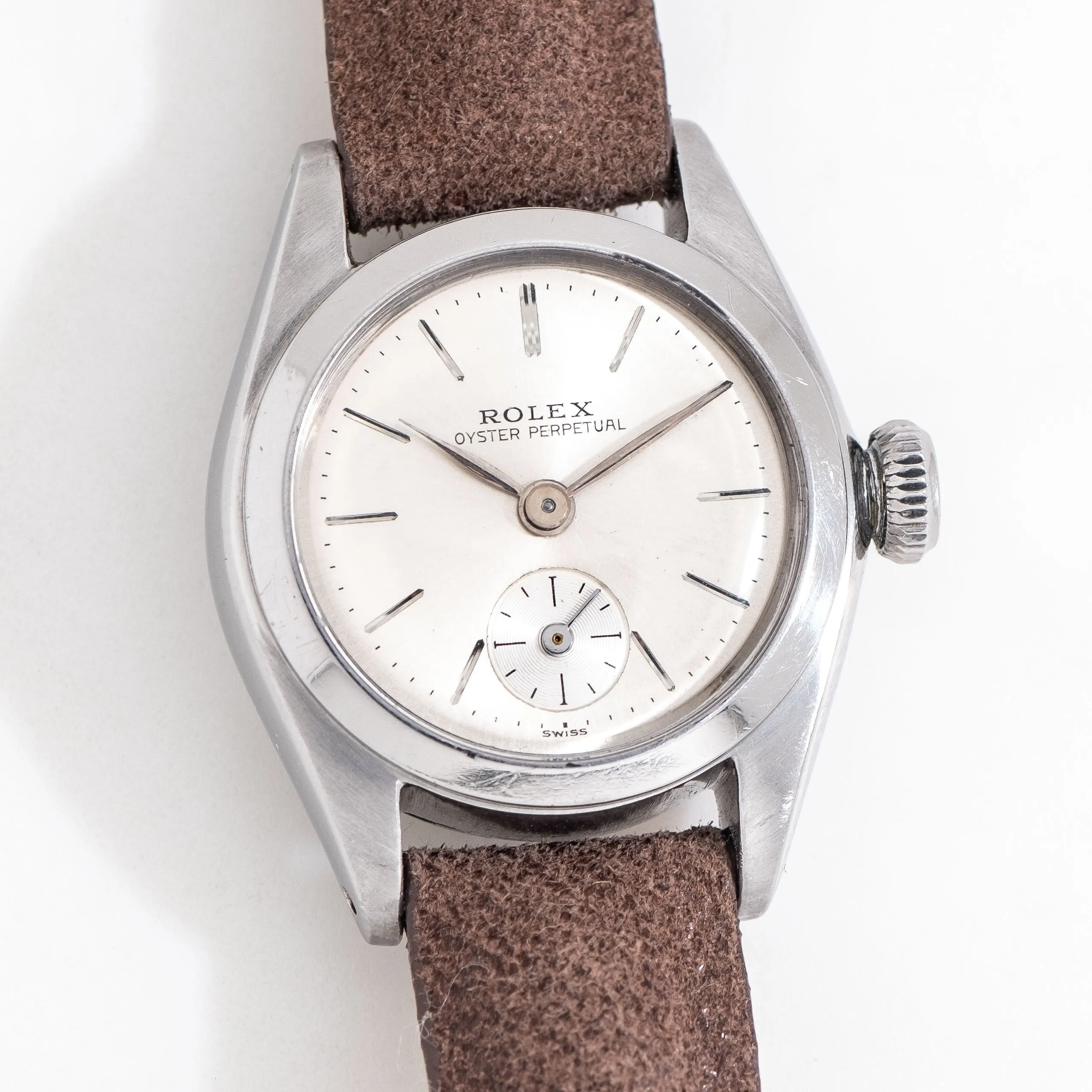 1941 Vintage Ladies Rolex Oyster Perpetual "Bubbleback" Ref. 3869 Stainless Steel Watch (# 15308)