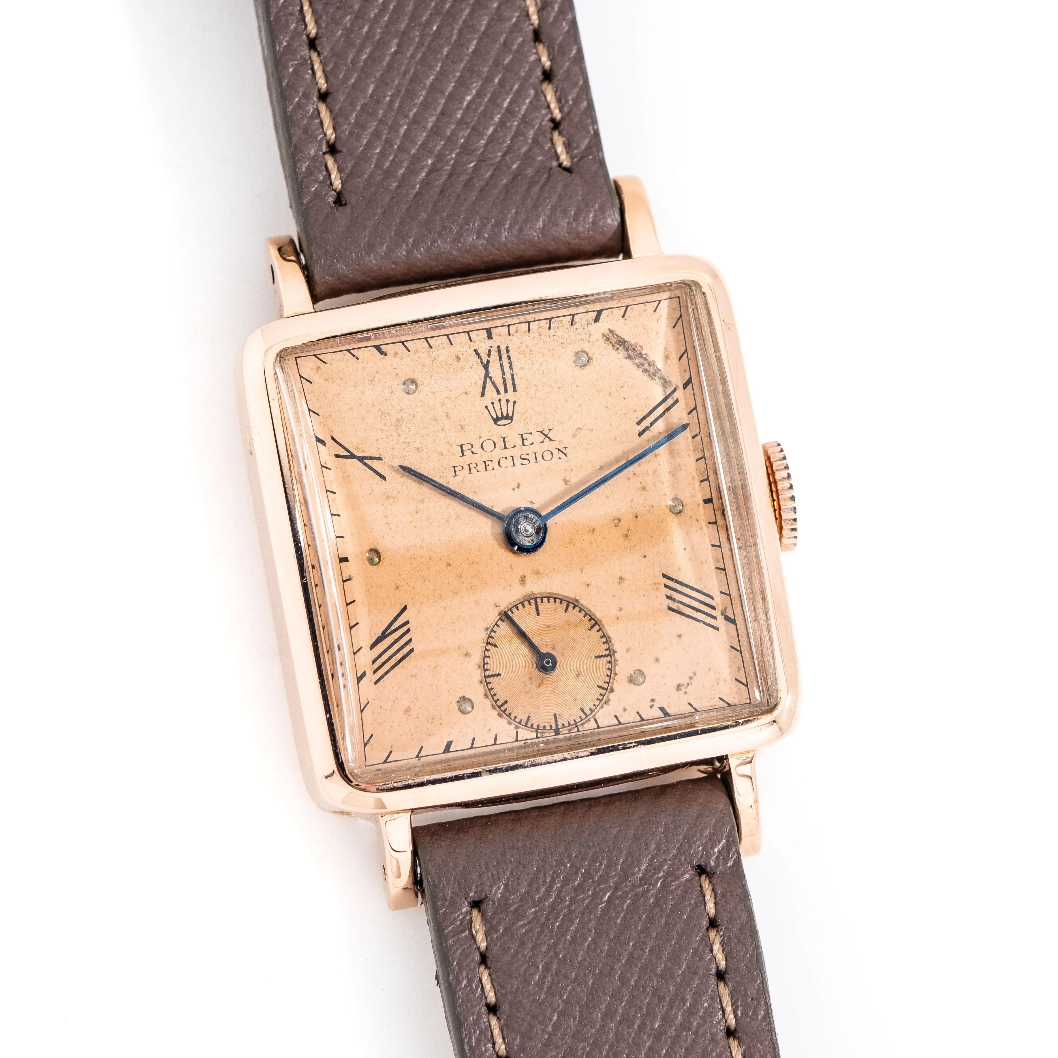 1943 Vintage Rolex Precision Ref. 3894 in Solid 9k Rose Gold (# 15266)