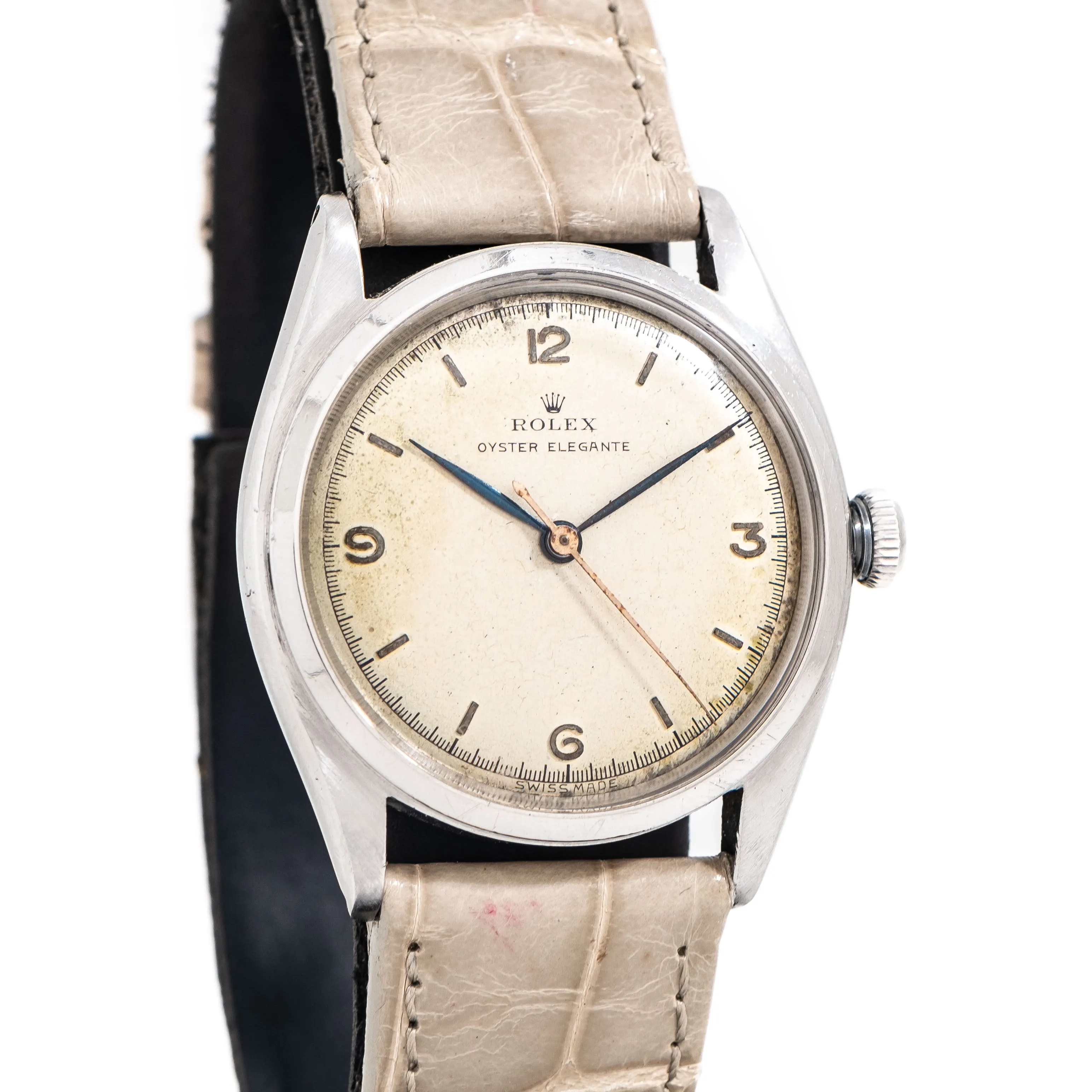 1946 Vintage Rolex Oyster Elegante Ref. 4365 Watch in Stainless Steel (# 15306)