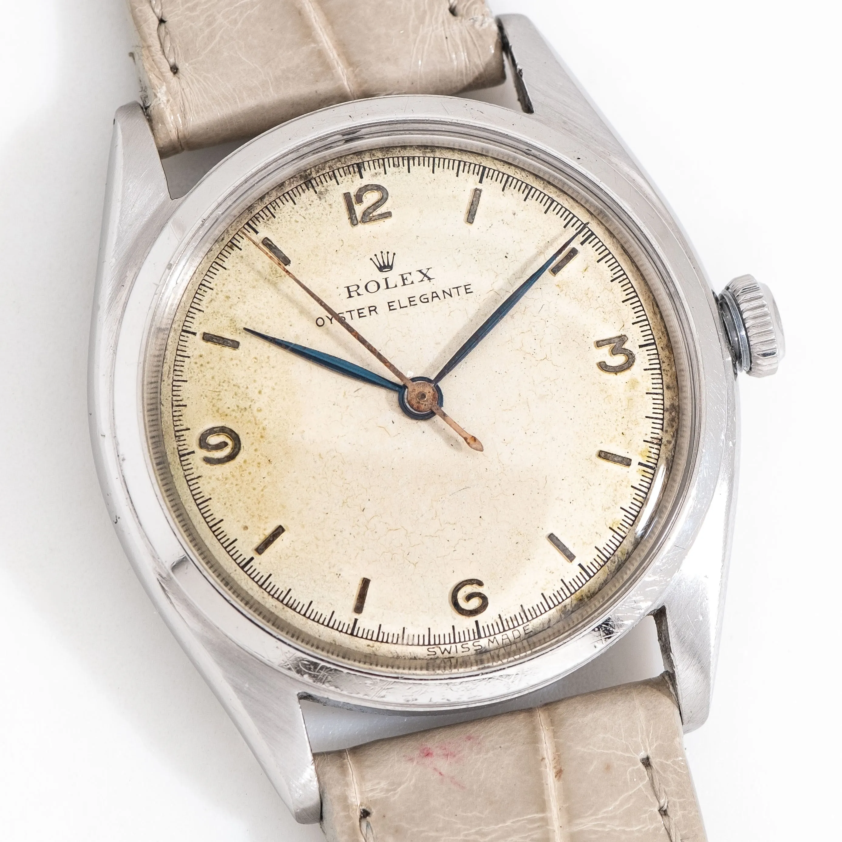 1946 Vintage Rolex Oyster Elegante Ref. 4365 Watch in Stainless Steel (# 15306)
