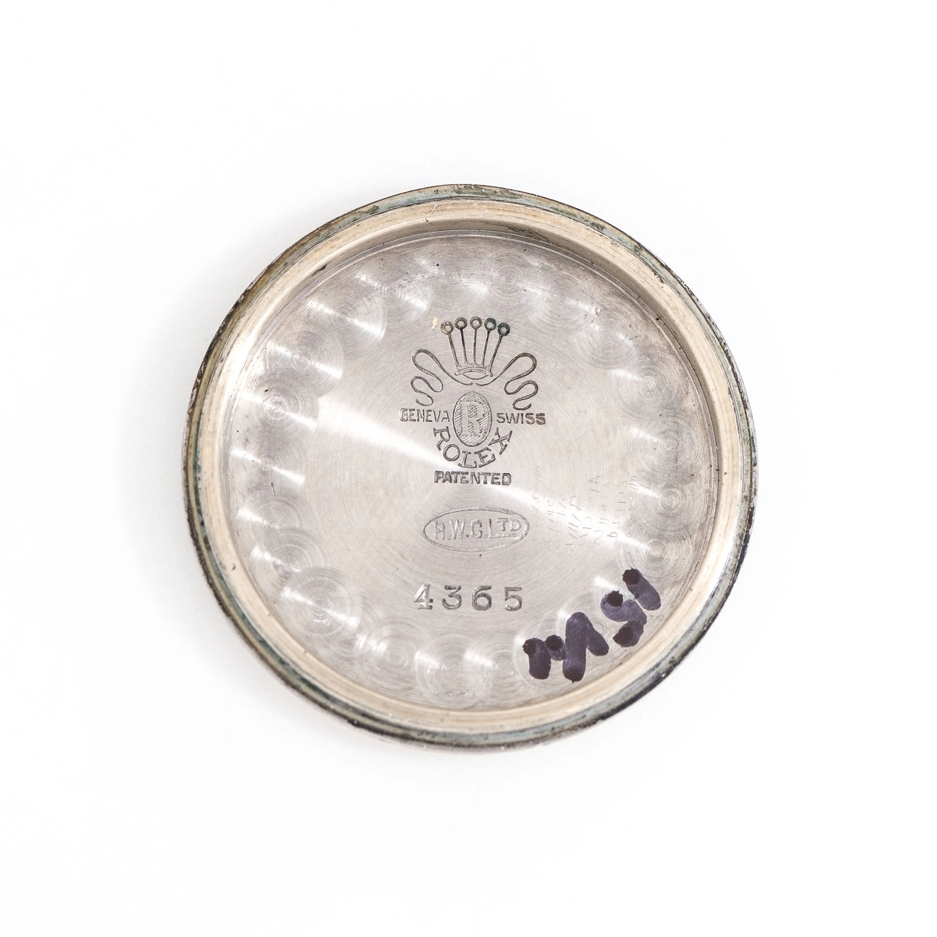 1946 Vintage Rolex Oyster Elegante Ref. 4365 Watch in Stainless Steel (# 15306)