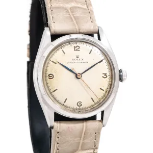 1946 Vintage Rolex Oyster Elegante Ref. 4365 Watch in Stainless Steel (# 15306)