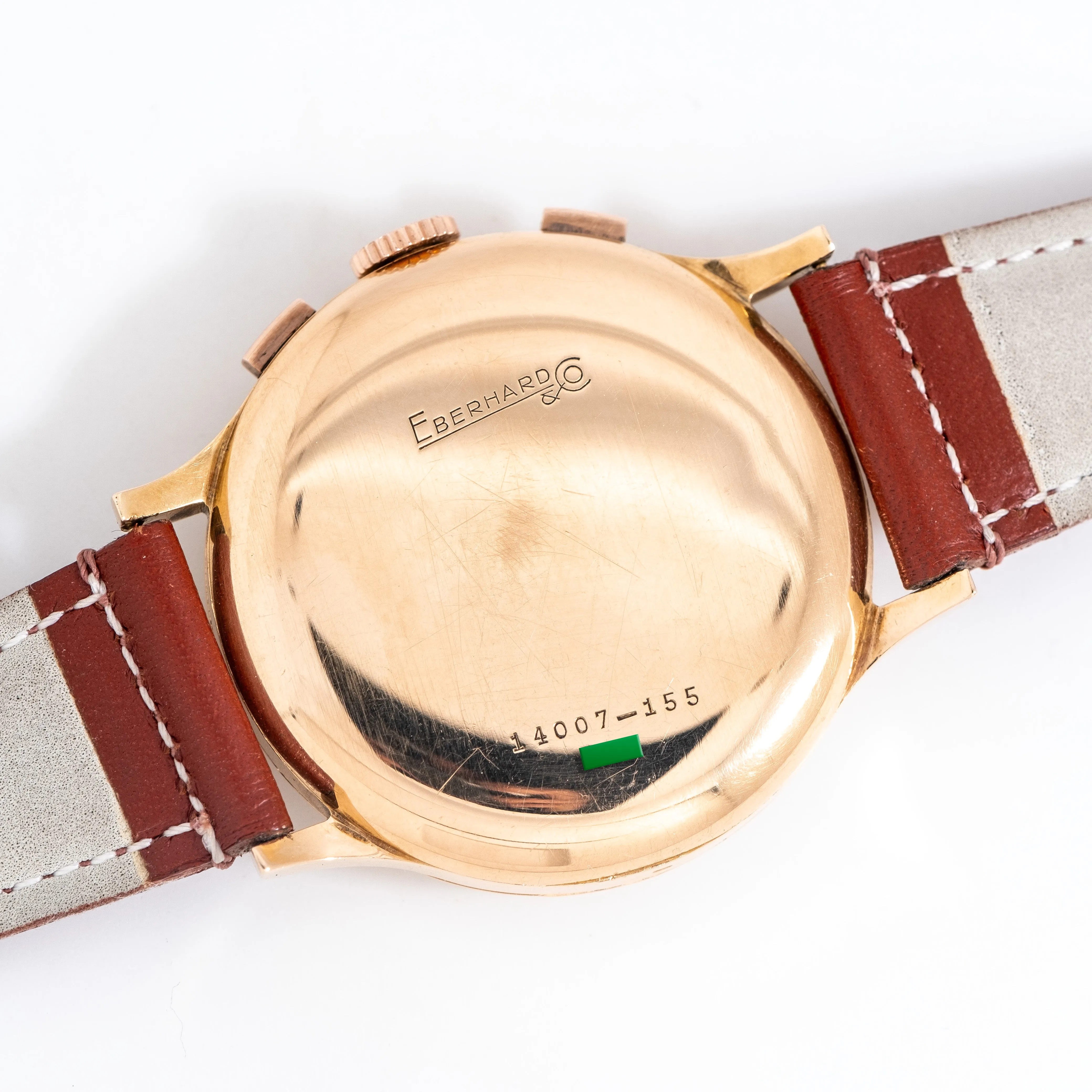 1950's Vintage Eberhard Extra-Fort Ref. 14007-15J 18k Rose Gold Watch (# 15193)
