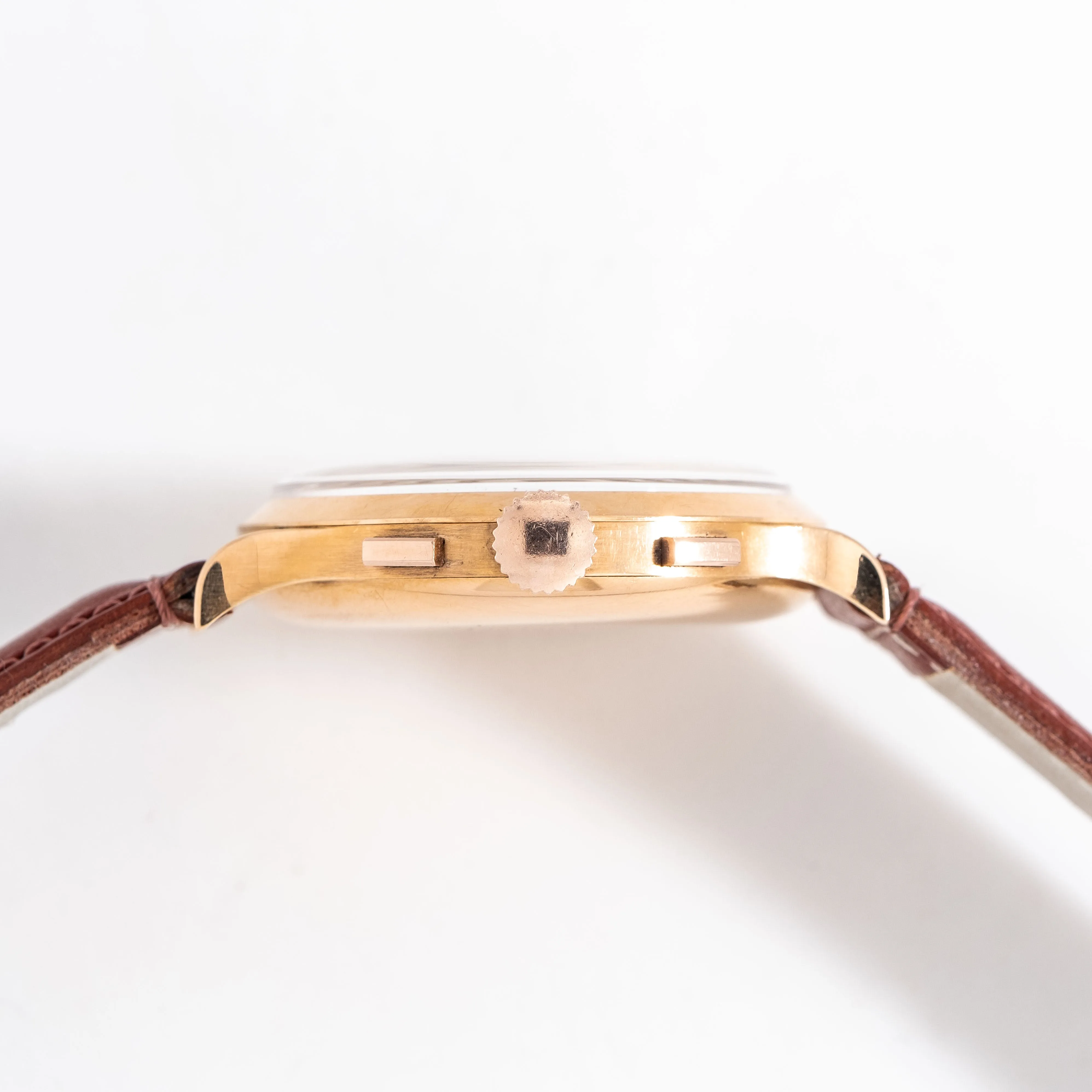 1950's Vintage Eberhard Extra-Fort Ref. 14007-15J 18k Rose Gold Watch (# 15193)
