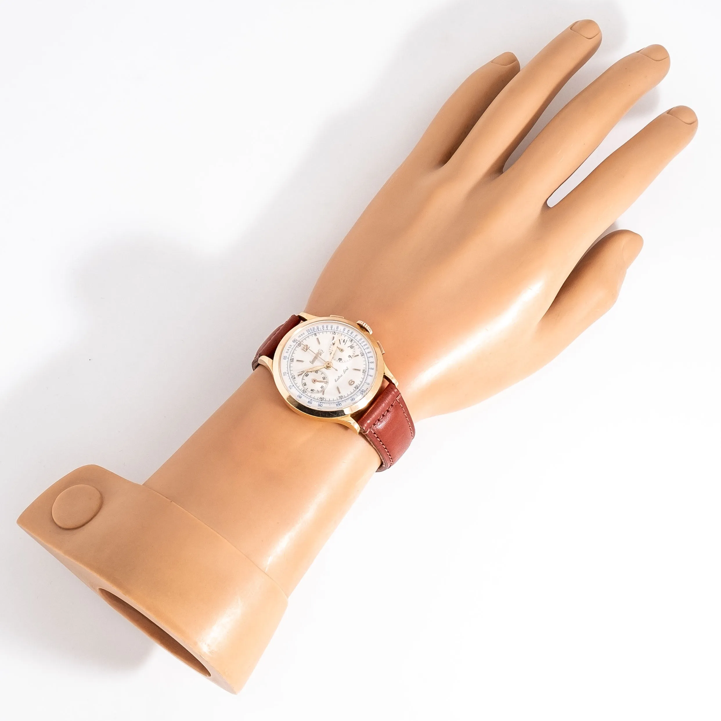 1950's Vintage Eberhard Extra-Fort Ref. 14007-15J 18k Rose Gold Watch (# 15193)