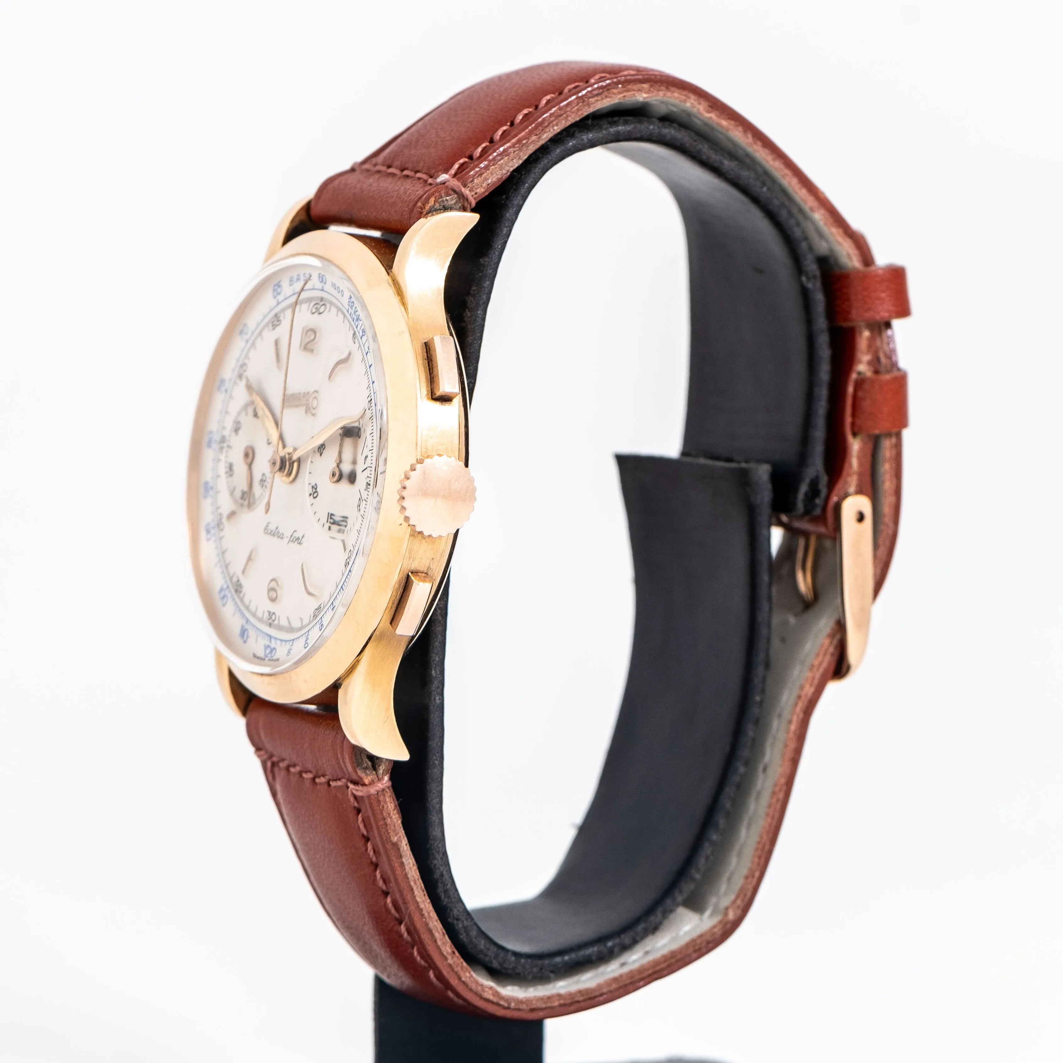 1950's Vintage Eberhard Extra-Fort Ref. 14007-15J 18k Rose Gold Watch (# 15193)