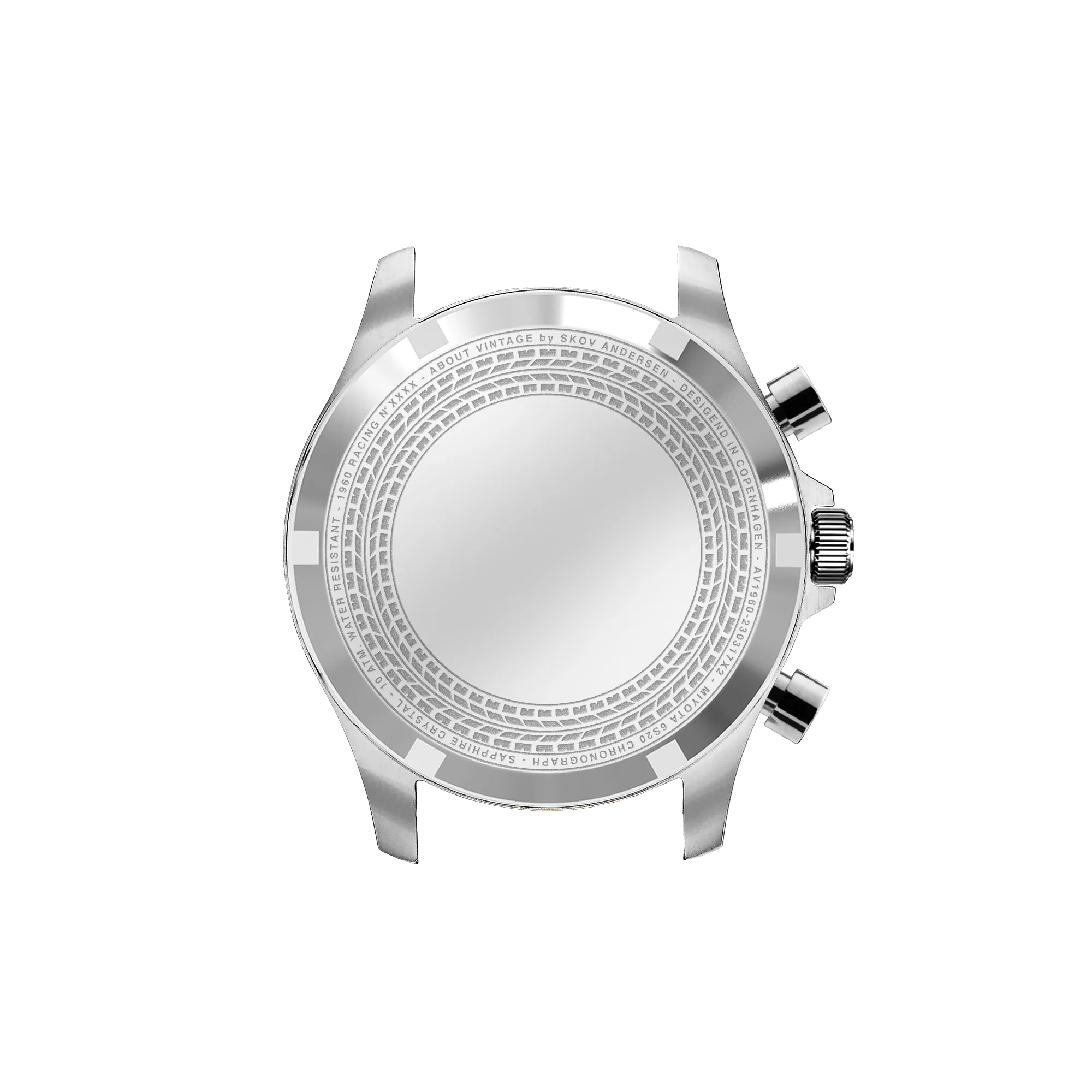 1960 Racing Chronograph, Steel / Black & Off White
