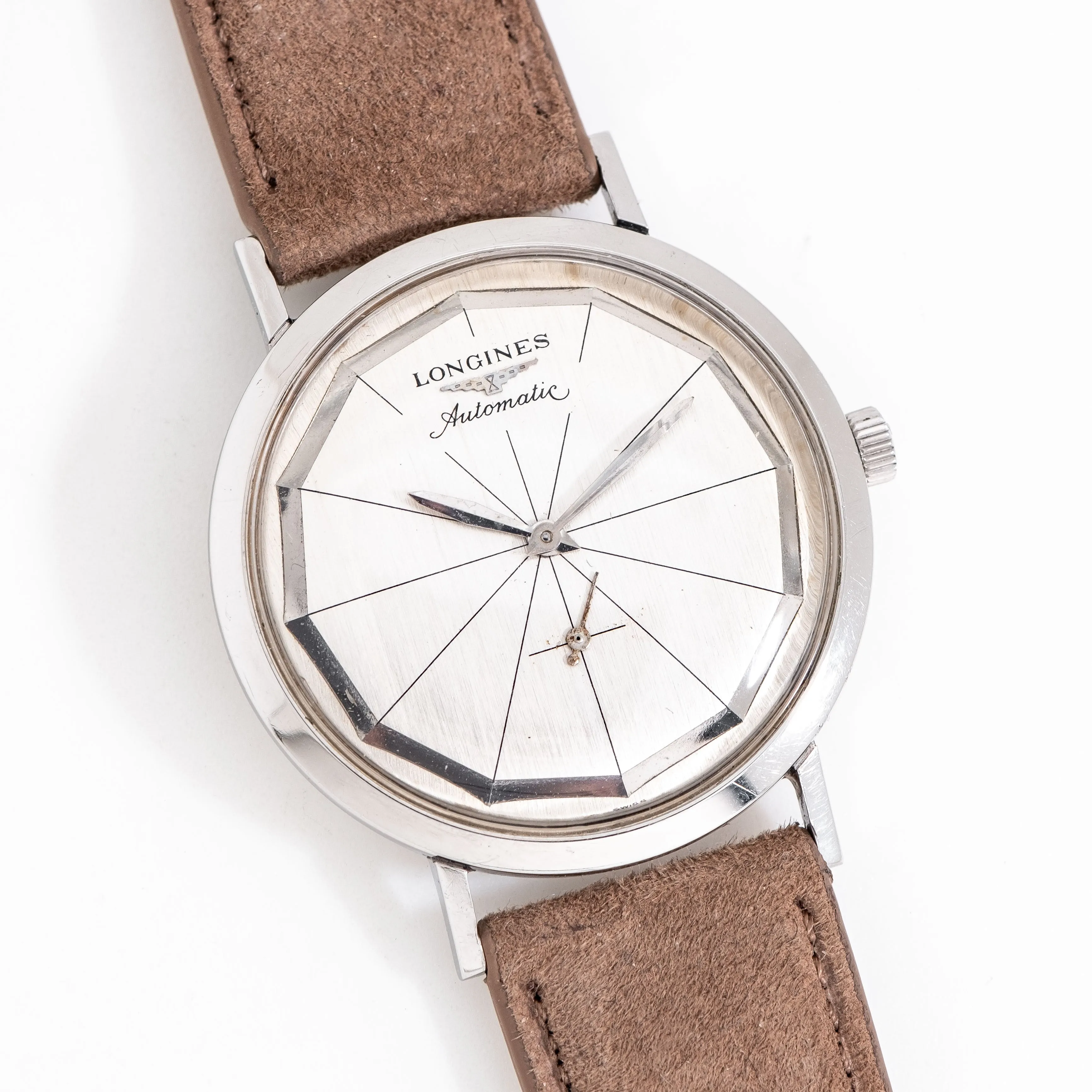 1960 Vintage Longines Ref. 1067 Stainless Steel Watch (# 15107)
