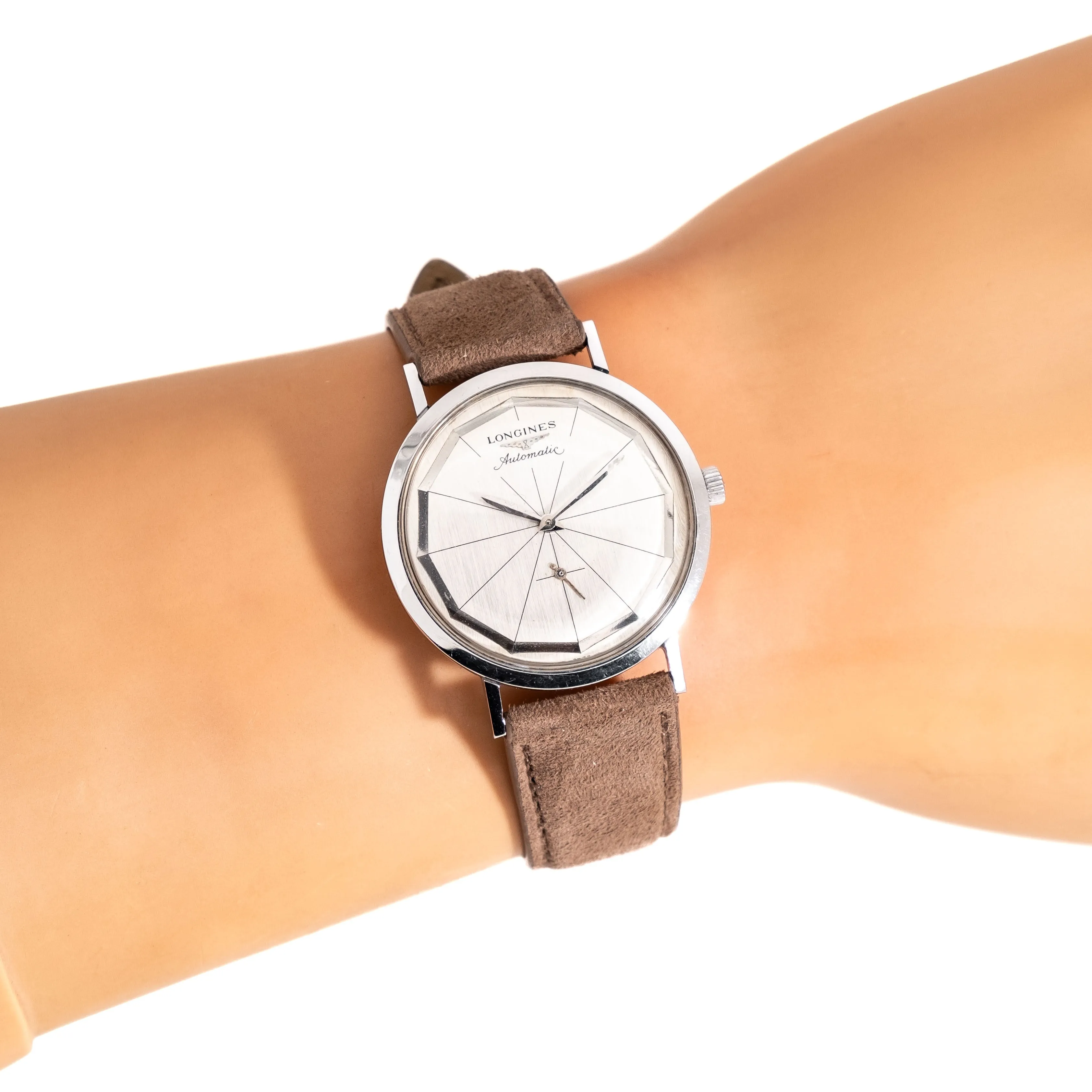 1960 Vintage Longines Ref. 1067 Stainless Steel Watch (# 15107)