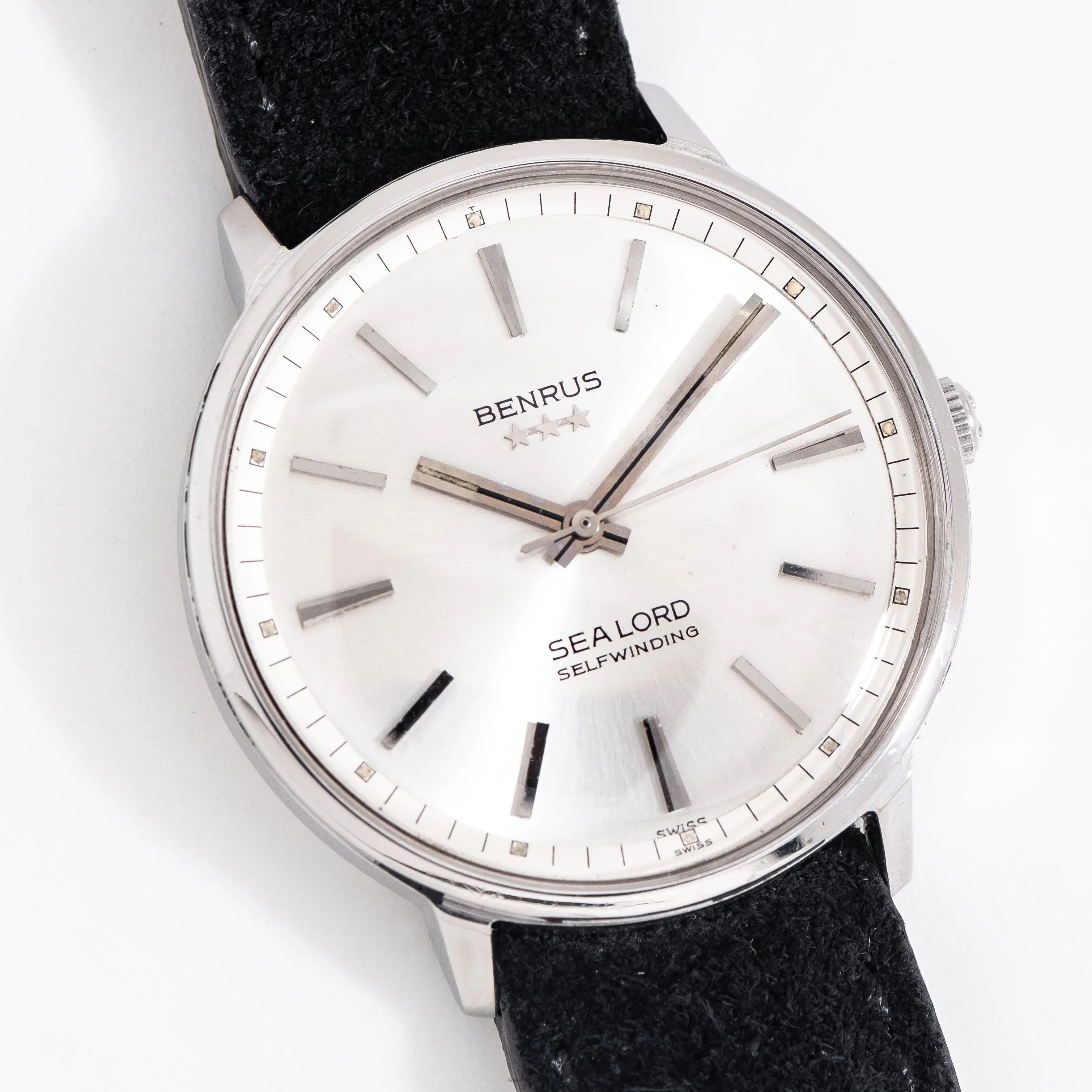 1960's Vintage Benrus Sea Lord Ref. 1345 Stainless Steel Watch (# 15250)