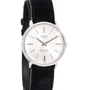1960's Vintage Benrus Sea Lord Ref. 1345 Stainless Steel Watch (# 15250)