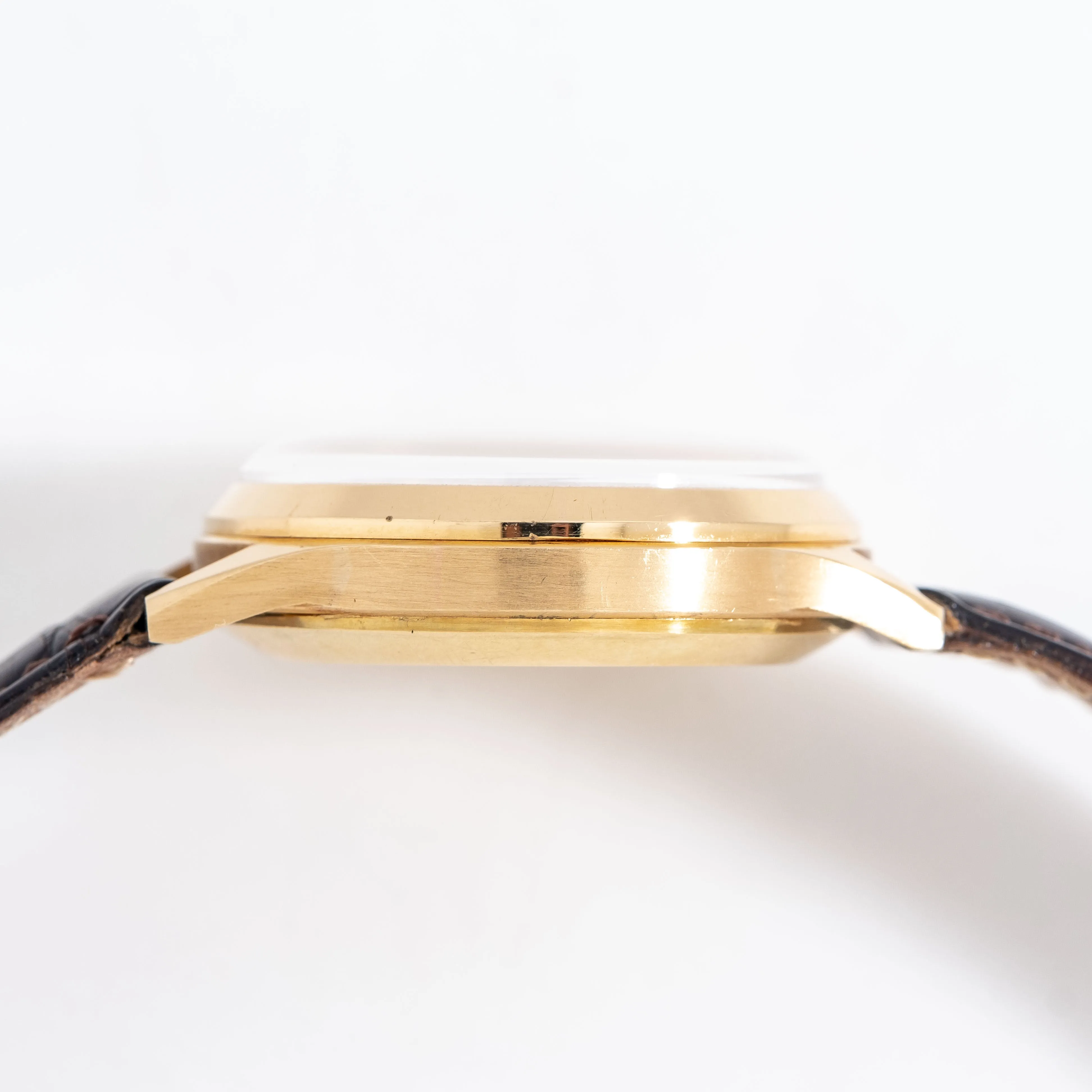 1960's Vintage Ulysse Nardin Valjoux 72 Chronograph w/ Box 18k Yellow Gold Watch (# 15281)