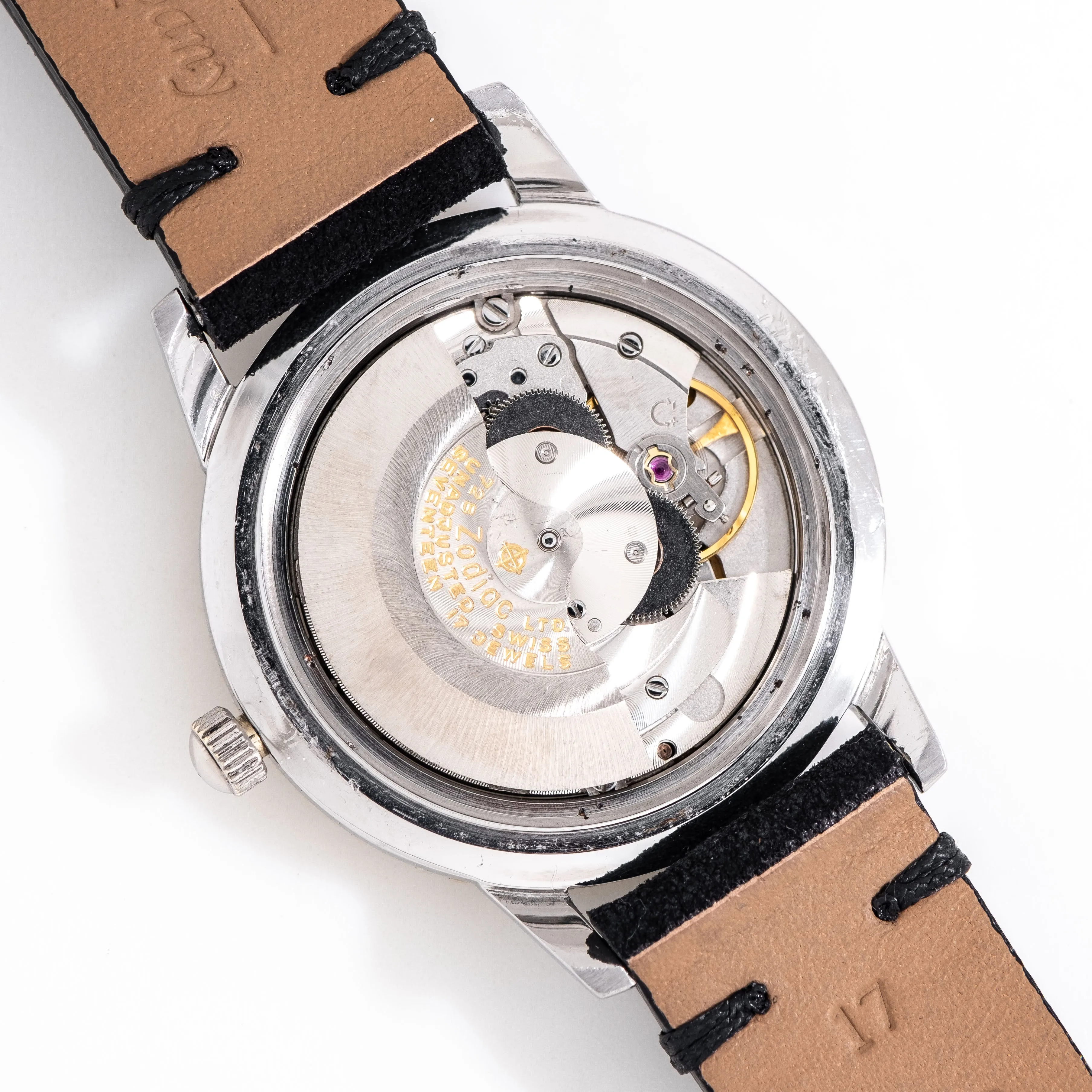 1960's Vintage Zodiac Sea Wolf Ref. 722-946 B 14k Yellow Gold Bezel & Stainless Steel Watch (# 15175)