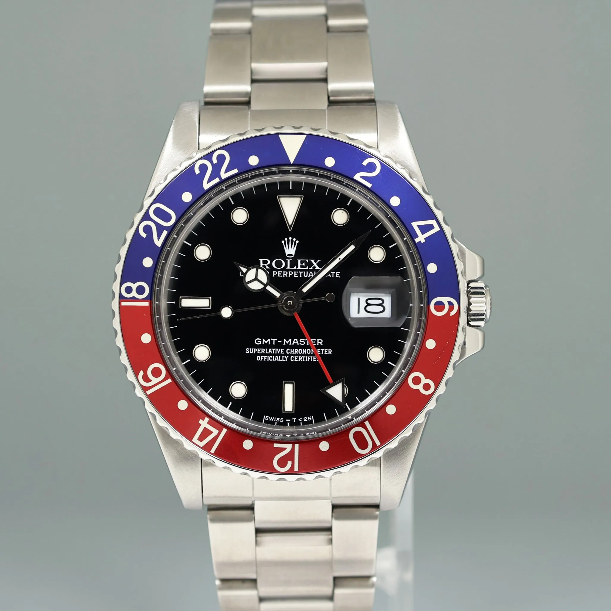1988 MINT Rolex GMT-Master Pepsi Blue Red 40mm Steel 16750 Watch Box
