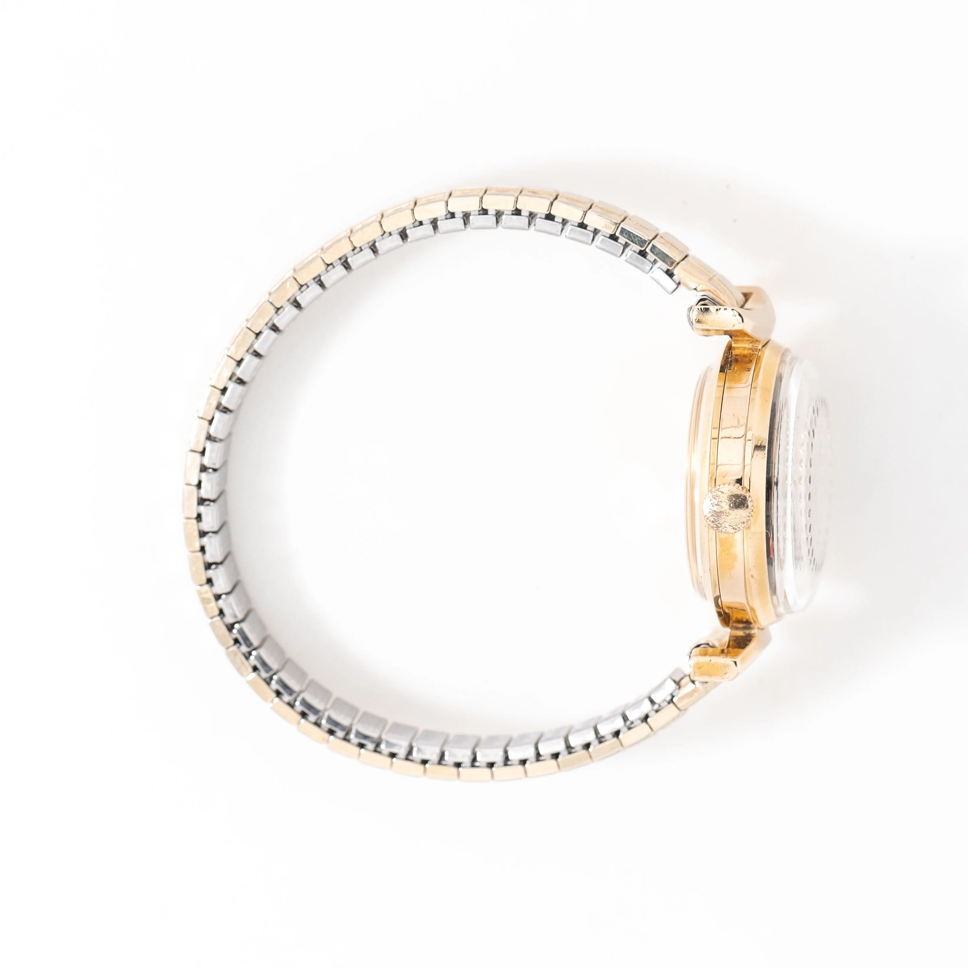 1990's Vintage Ladies Ernest Borel Cocktail Watch in 18k Yellow Gold over Stainless Steel (# 15191)