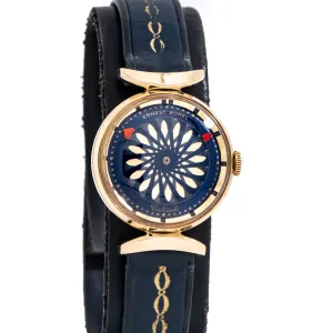 1990's Vintage Ladies Ernest Borel Cocktail Watch in 18k Yellow Gold over Stainless Steel (# 15264)