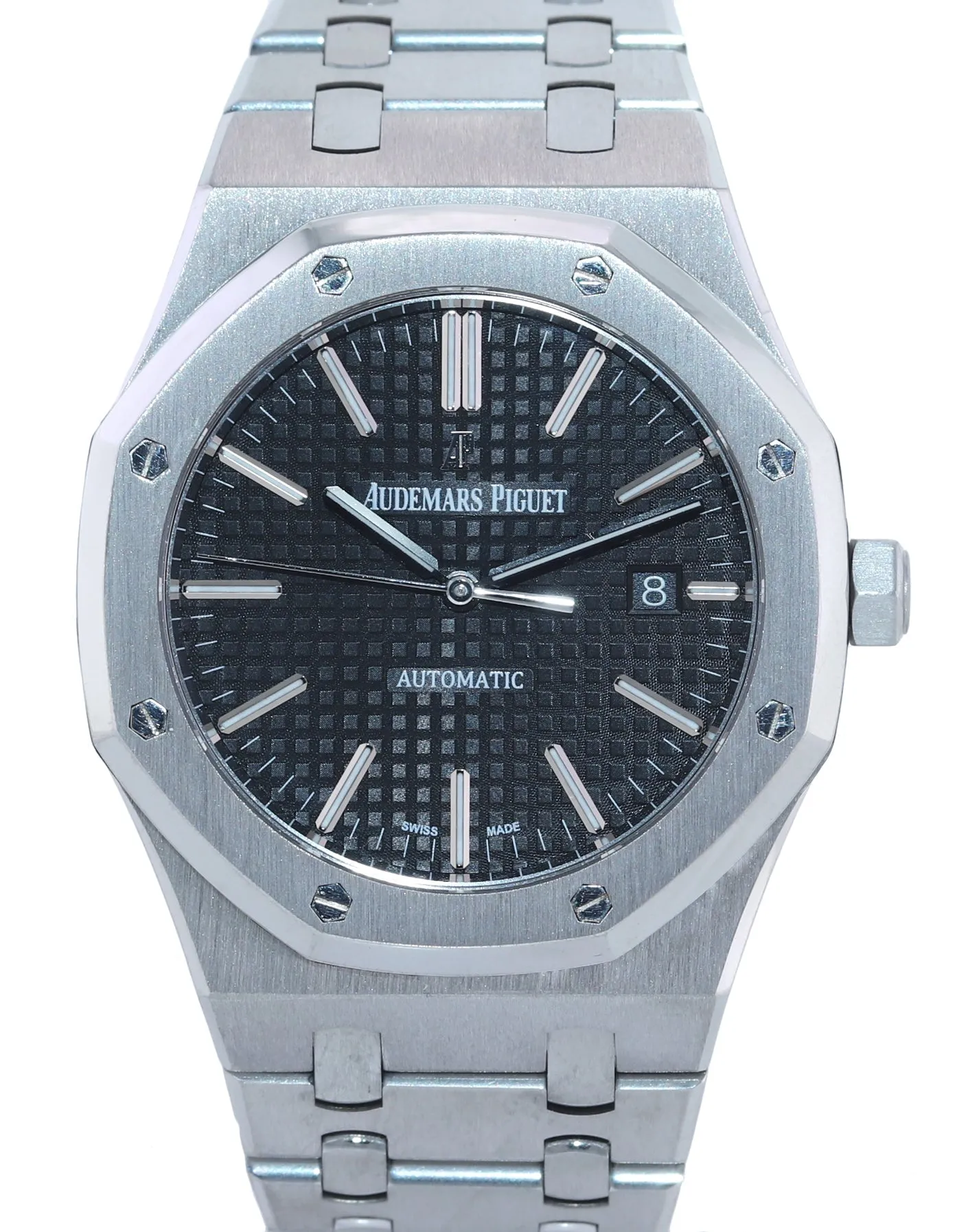 2014 MINT Audemars Piguet Royal Oak 41mm Black Dial Steel 15400ST Watch Box
