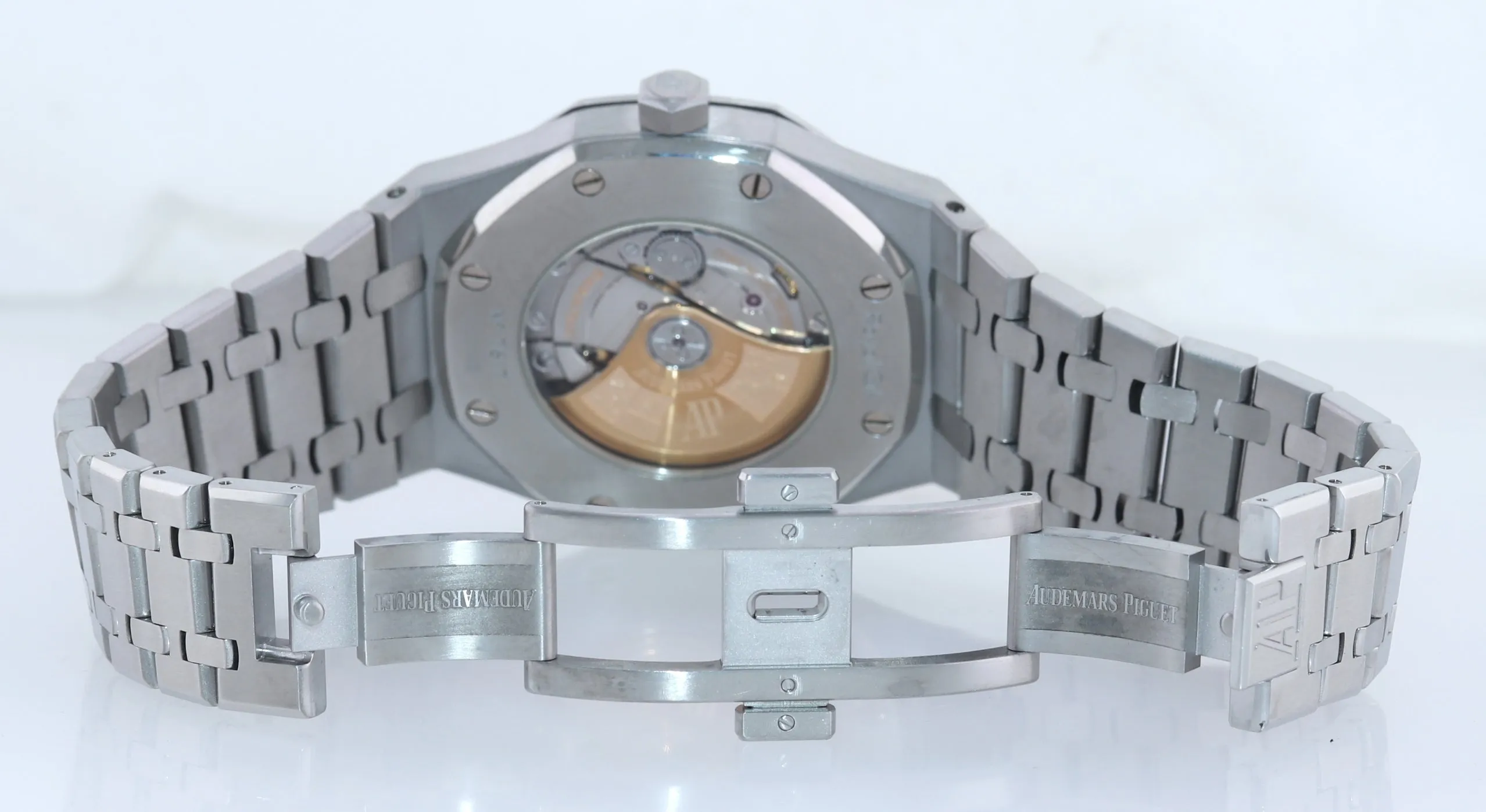 2014 MINT Audemars Piguet Royal Oak 41mm Black Dial Steel 15400ST Watch Box