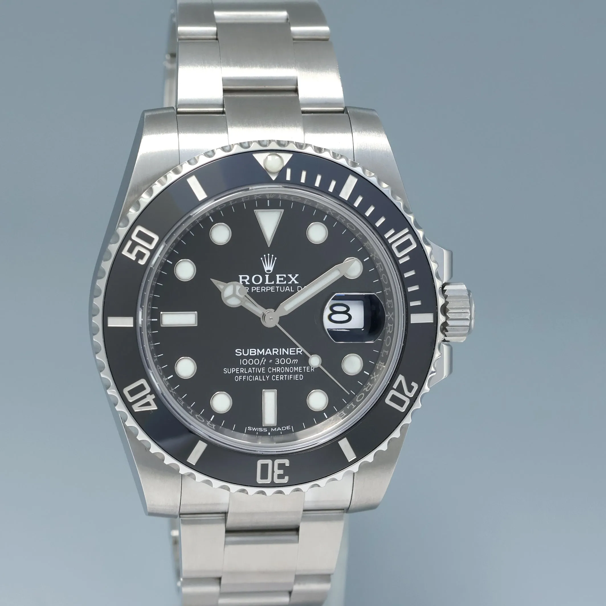 2018 MINT Rolex Submariner Date 116610LN Steel Black Ceramic Bezel 40mm Watch Box