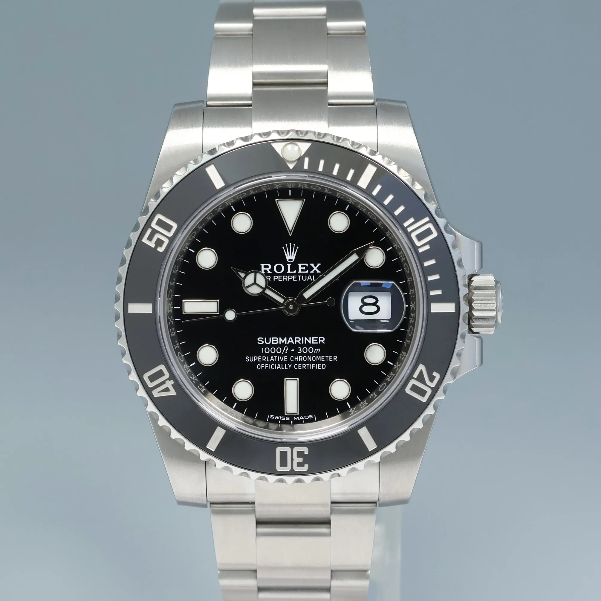 2018 MINT Rolex Submariner Date 116610LN Steel Black Ceramic Bezel 40mm Watch Box