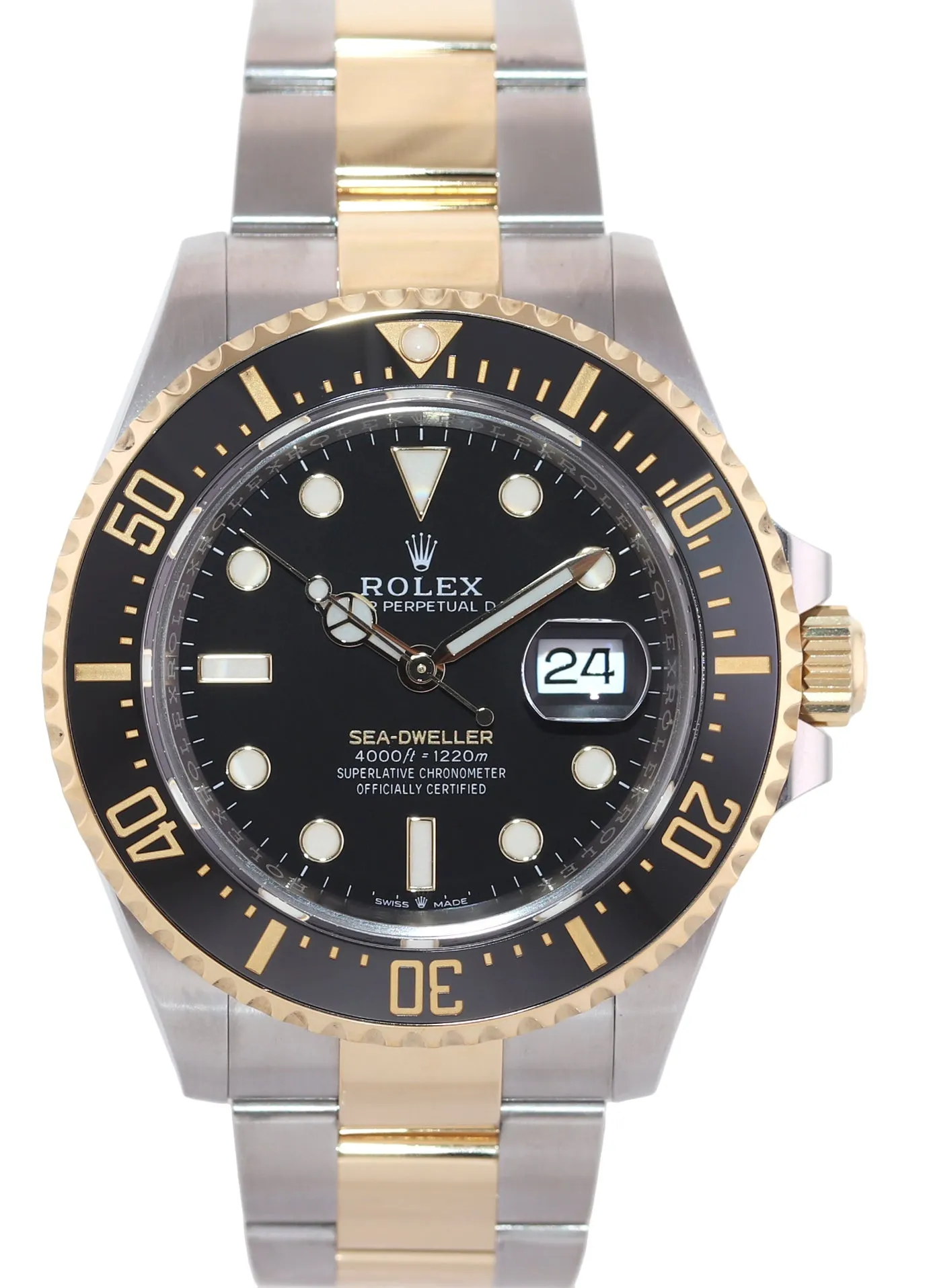 2021 NEW PAPERS 126603 Rolex Sea-Dweller 43mm Two-Tone Yellow Gold Steel Watch