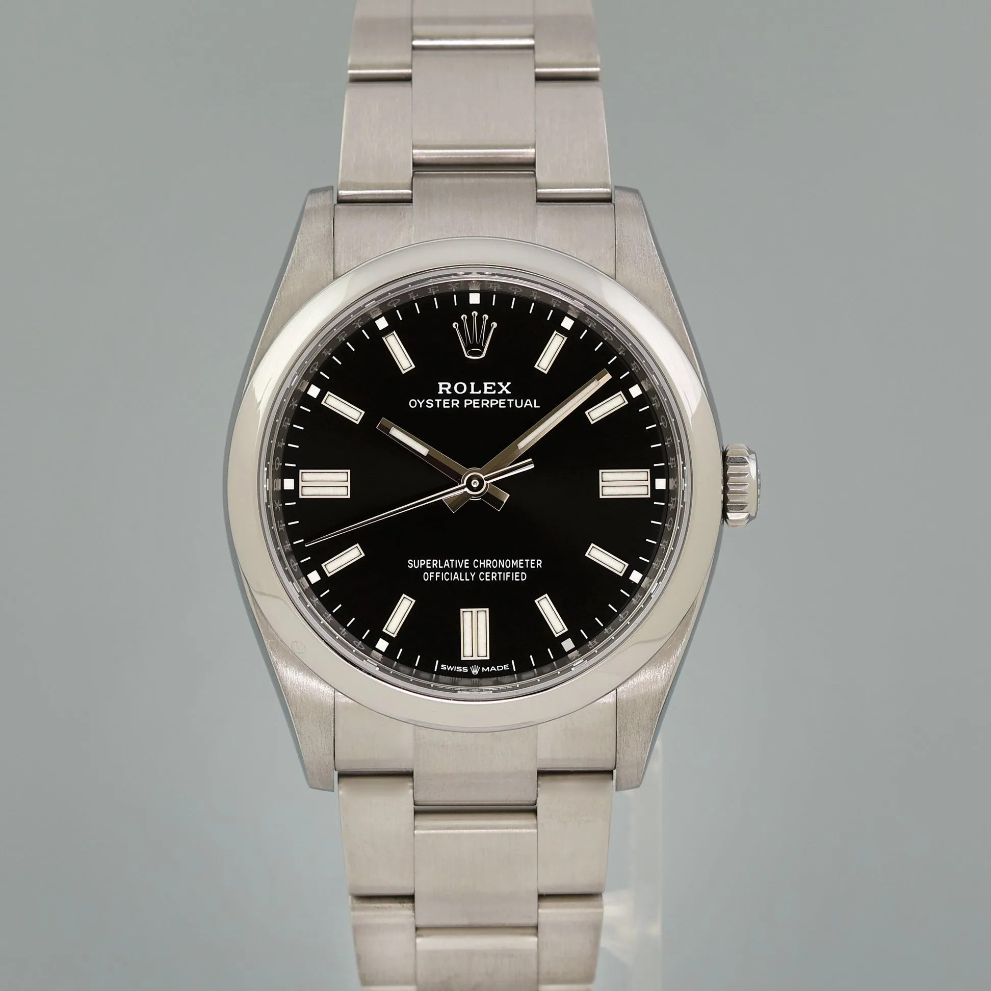 2023 NEW PAPERS Rolex Oyster Perpetual 126000 36mm Black Dial Watch Box