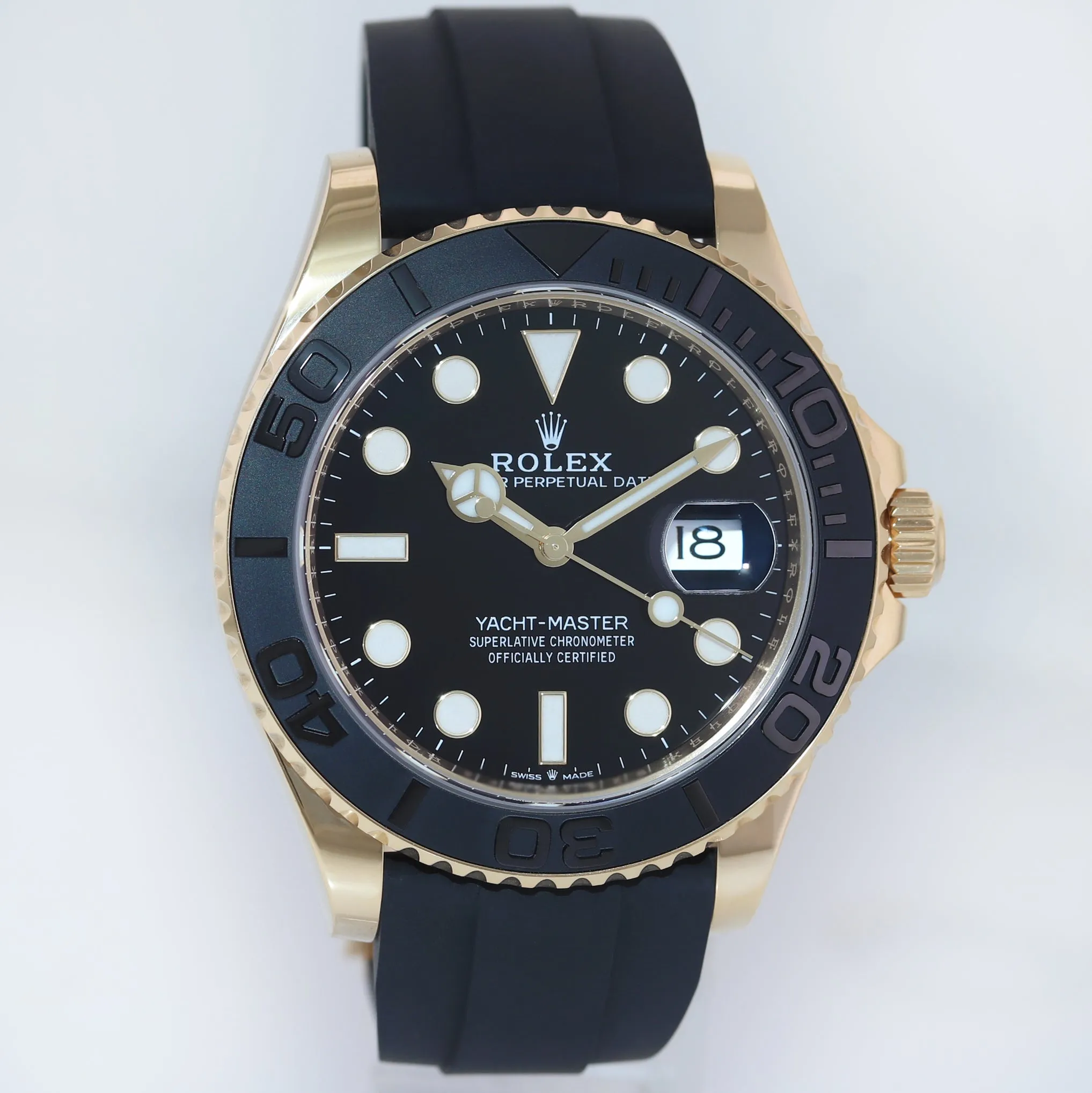 2024 MINT Rolex Yacht-Master 226658 Yellow Gold 42mm Oysterflex Watch Box