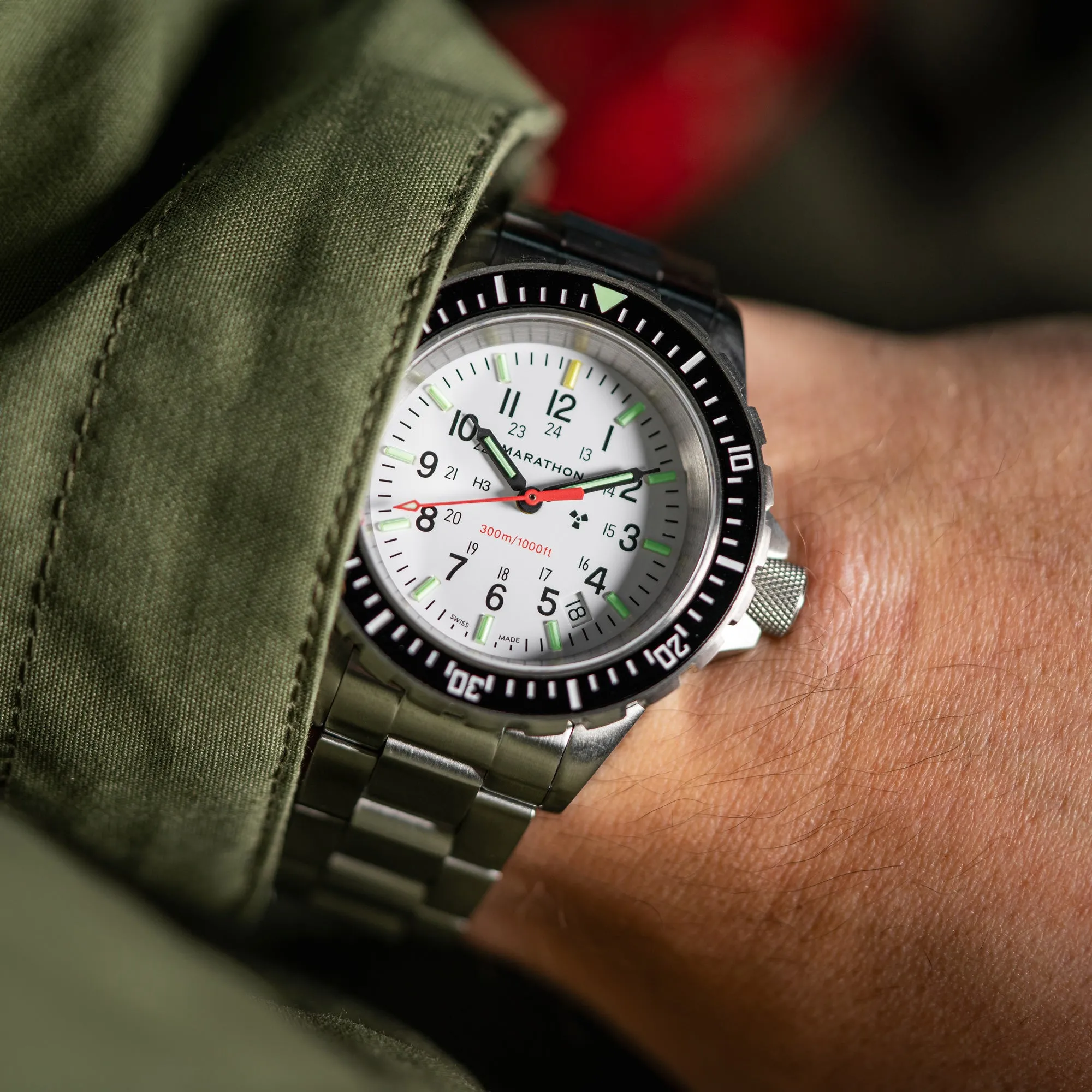 41mm Arctic Edition Large Diver's Quartz (TSAR) with Stainless Steel Bracelet